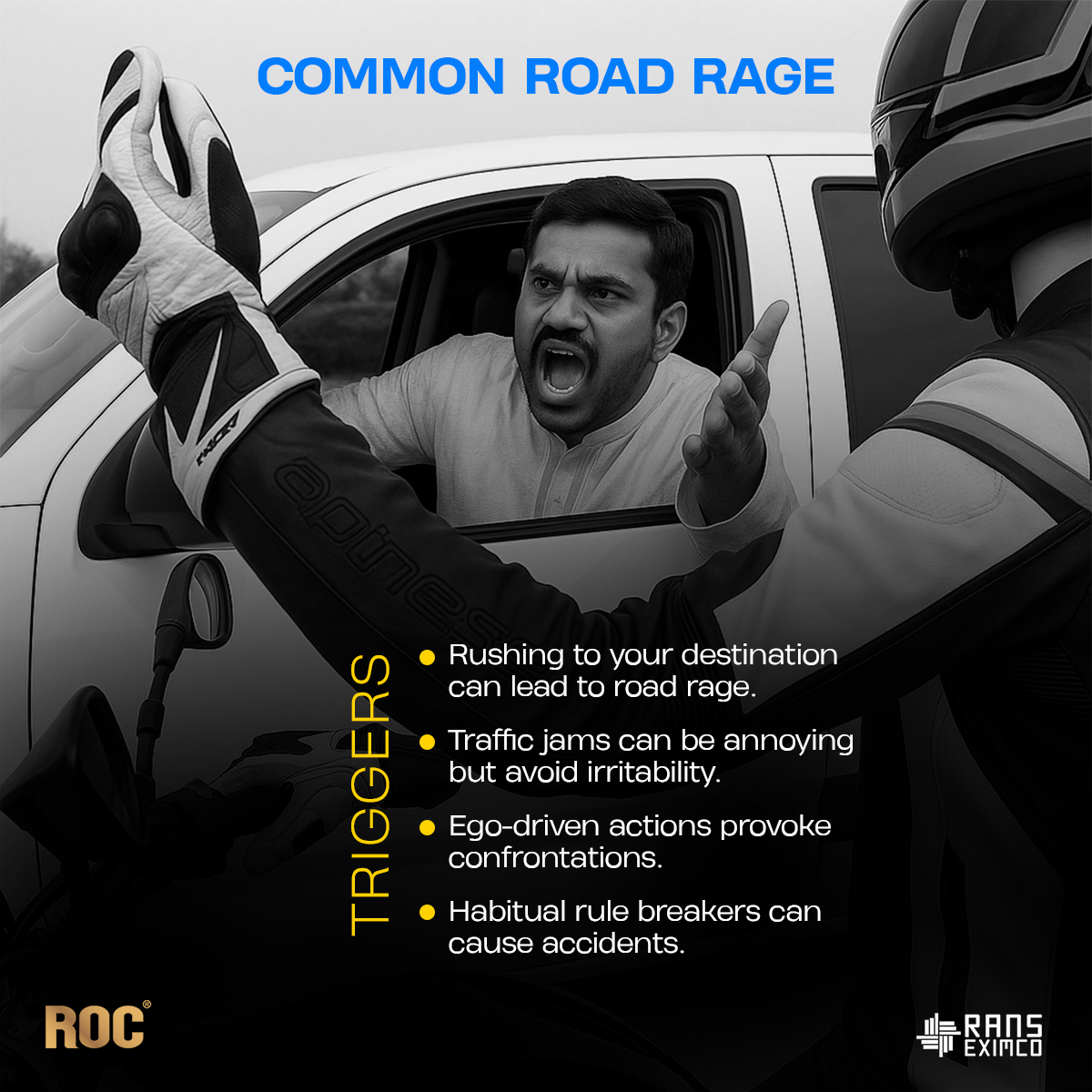 🛑 Avoid Road Rage: Stay Calm,... - ROC Helmets Bangladesh | Facebook
