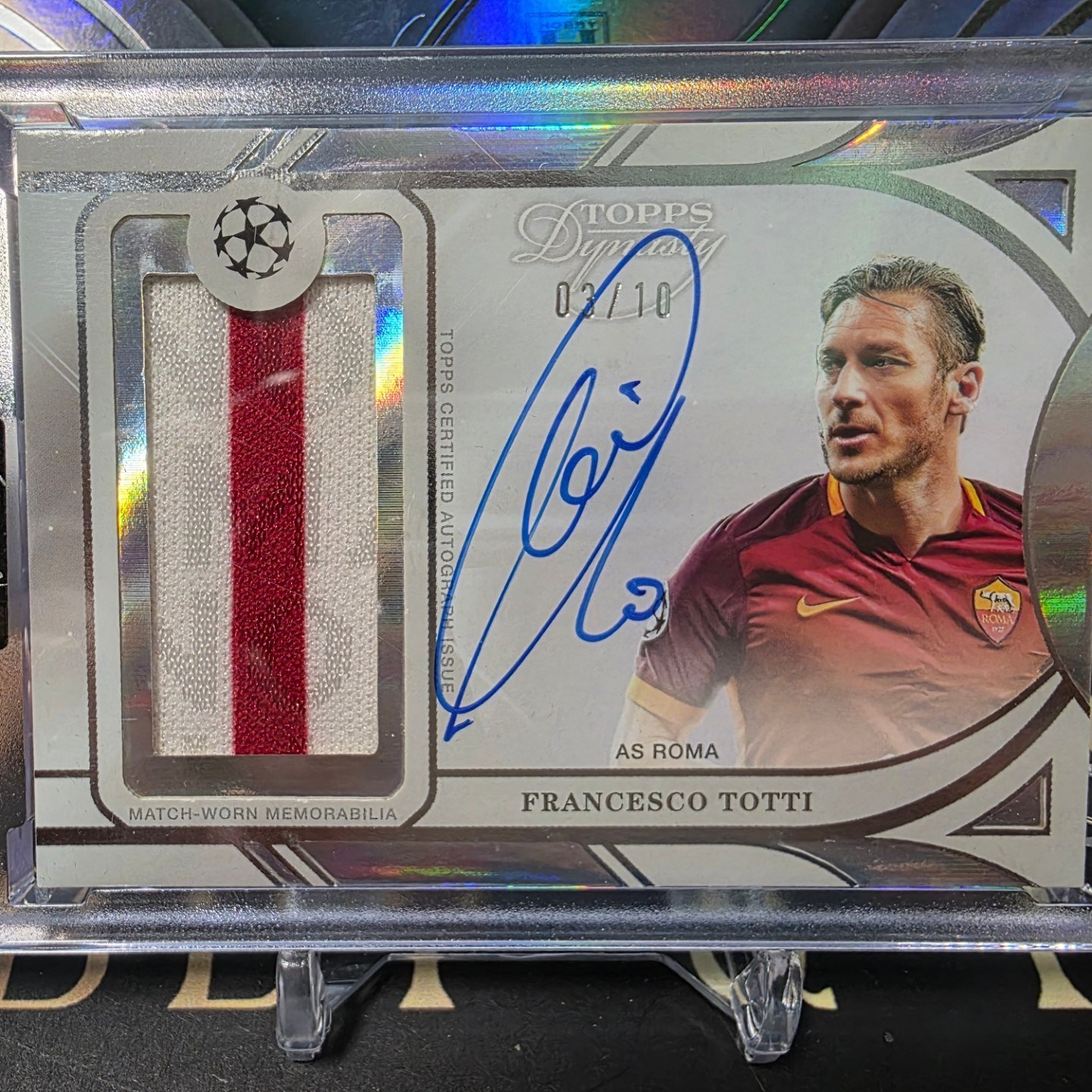 Francesco Totti Topps Dynasty autograph patch card 3/10 ?