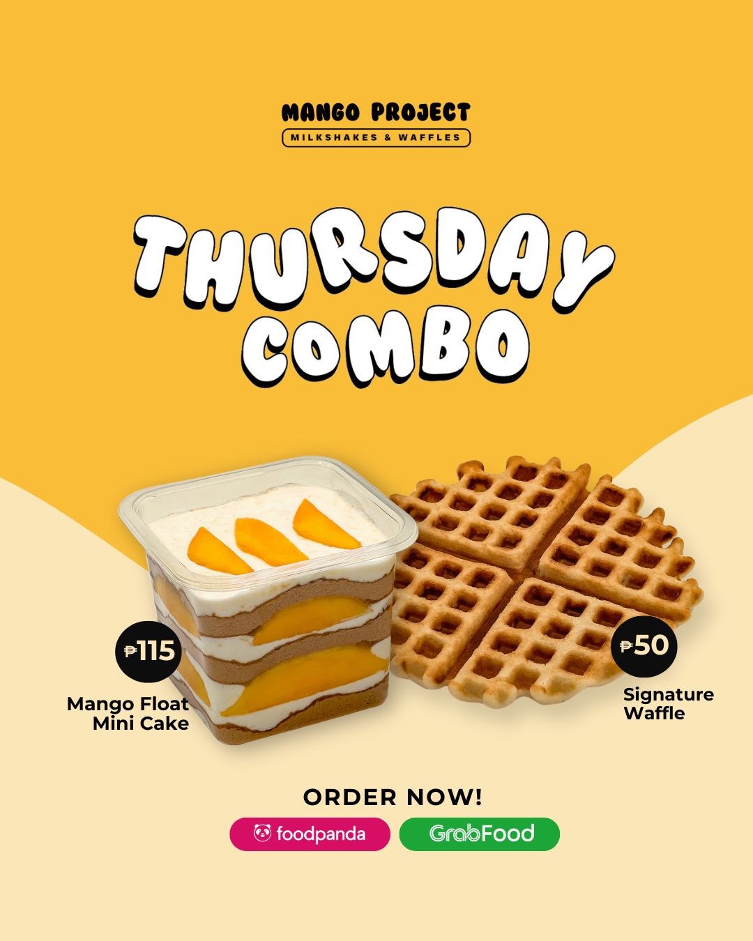 Mango - Unconventional combo: Signature Waffle and Mango Float Mini ...