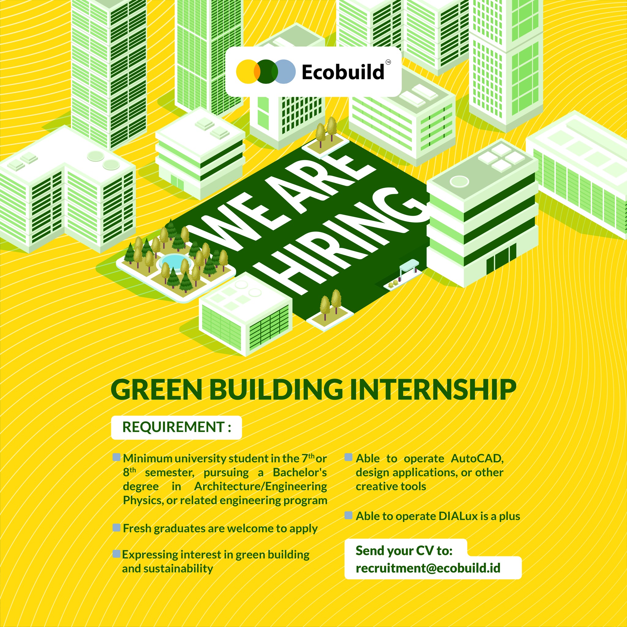 We are Hiring: Green... - Ecobuild Green Building Consultant | Facebook