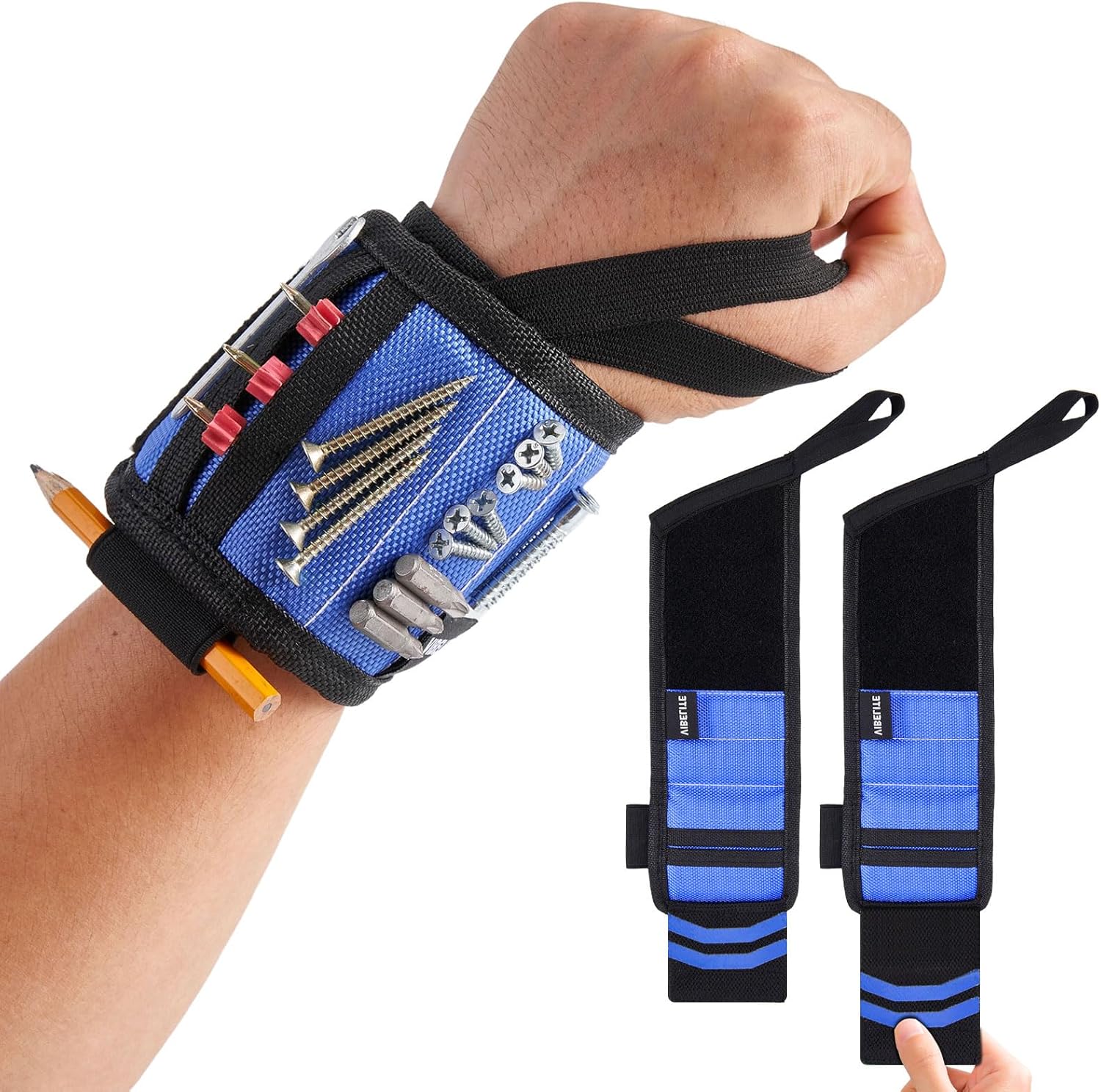 WEARXI Magnetic Wristband For Men - Tool Holder Bracelet With Strong Magnets, Stocking Stuffer Gifts
