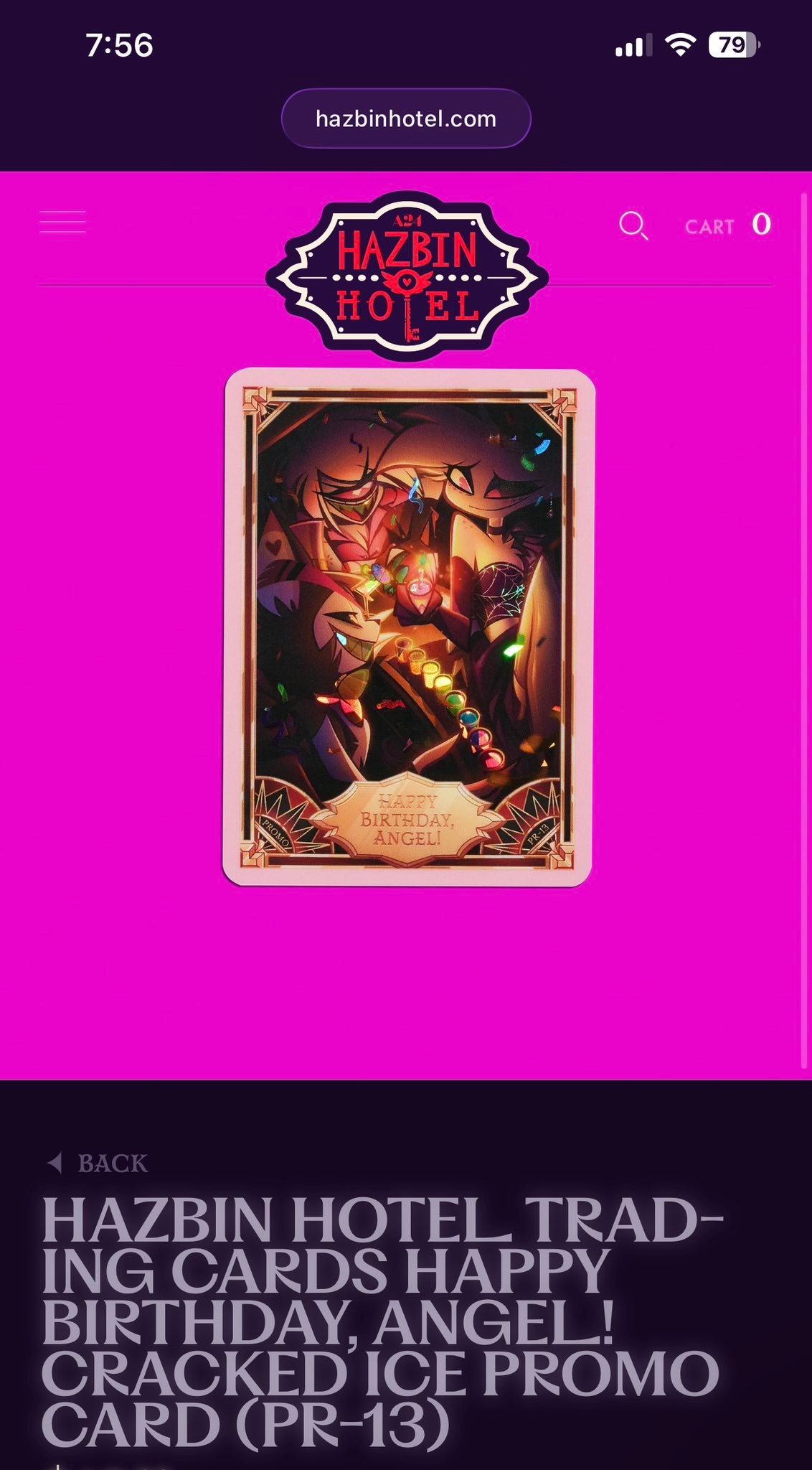 Hate Watch Cracked Ice PR-20 card for sale
