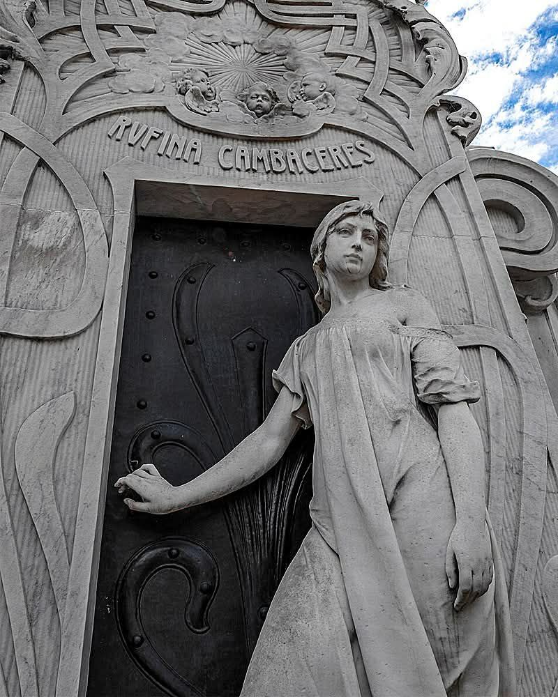 Rufina Cambaceres' Art Nouveau mausoleum in Recoleta Cemetery