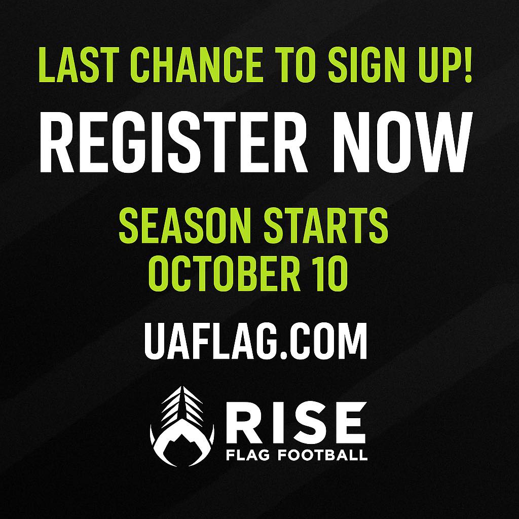 UA RISE Flag - 🚨🏈 Last Call! Registration for the Rise... | Facebook