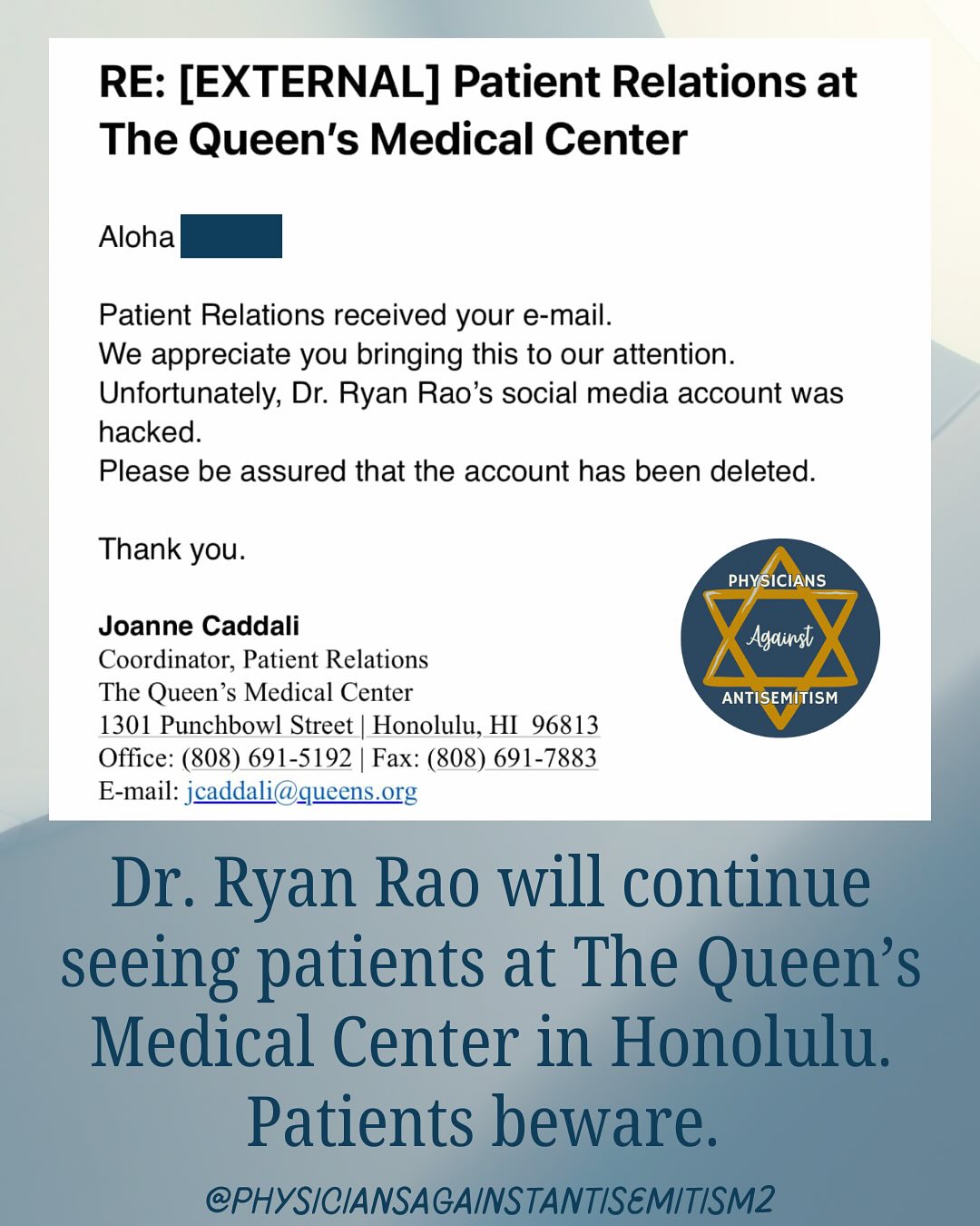 Are you sitting down?... - Physicians Against Antisemitism | Facebook