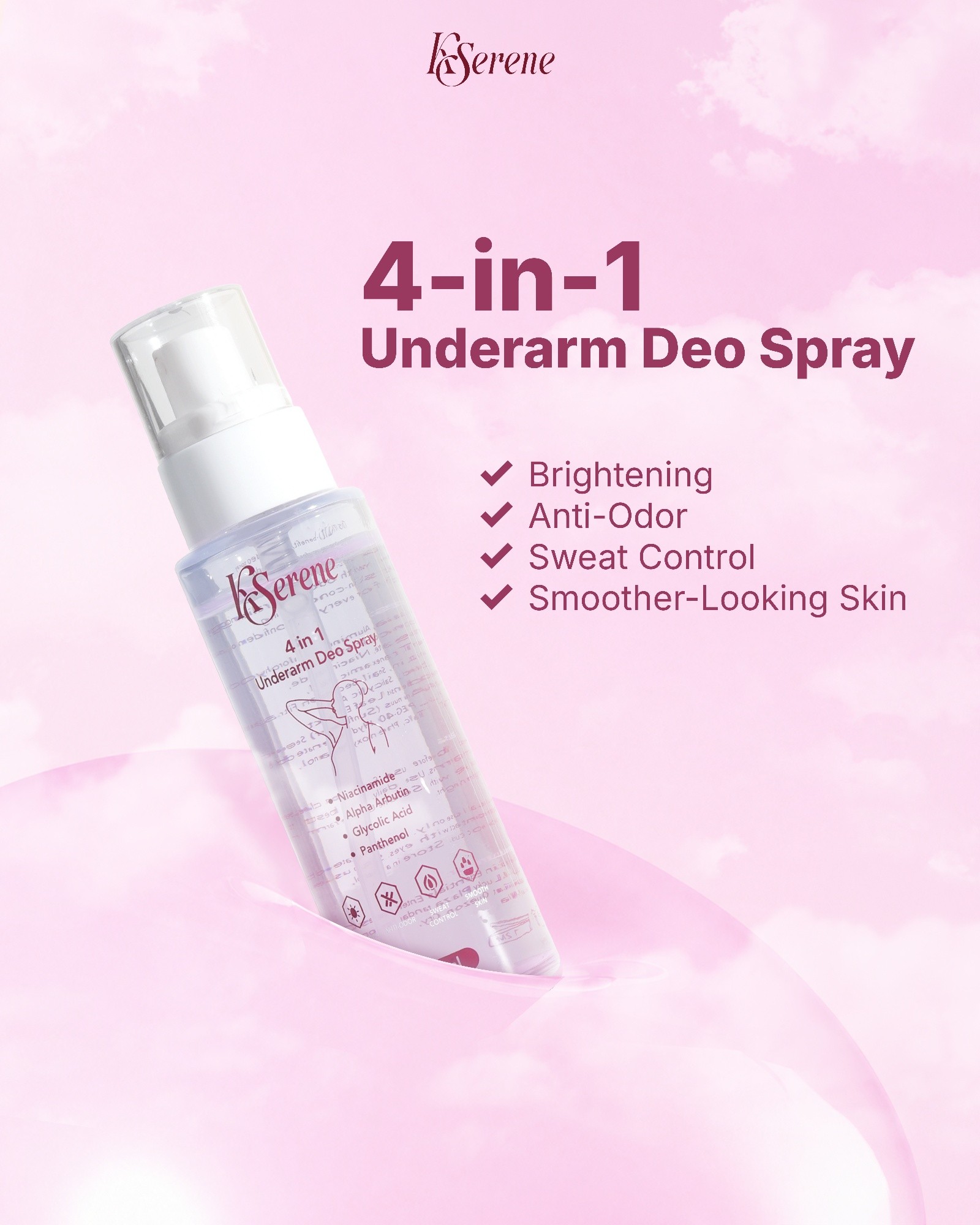 beyond perfection glutathione whitening deodorant roll-on The deo that does more! ✨ Meet your new underarm essential, the KSerene 4-in-1 Underarm Deo Spray. Your everyday deo that goes odor control. Powered by Niacinamide, Alpha Arbutin, Glycolic Acid LUMI Ultra Glow Cream Select volume:15 мл seal-third-party-tested