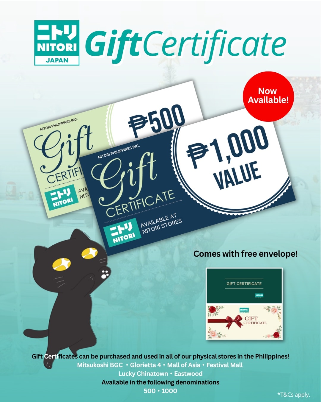 Nitori - Make gifting easy this holiday season with Nitori Gift ...