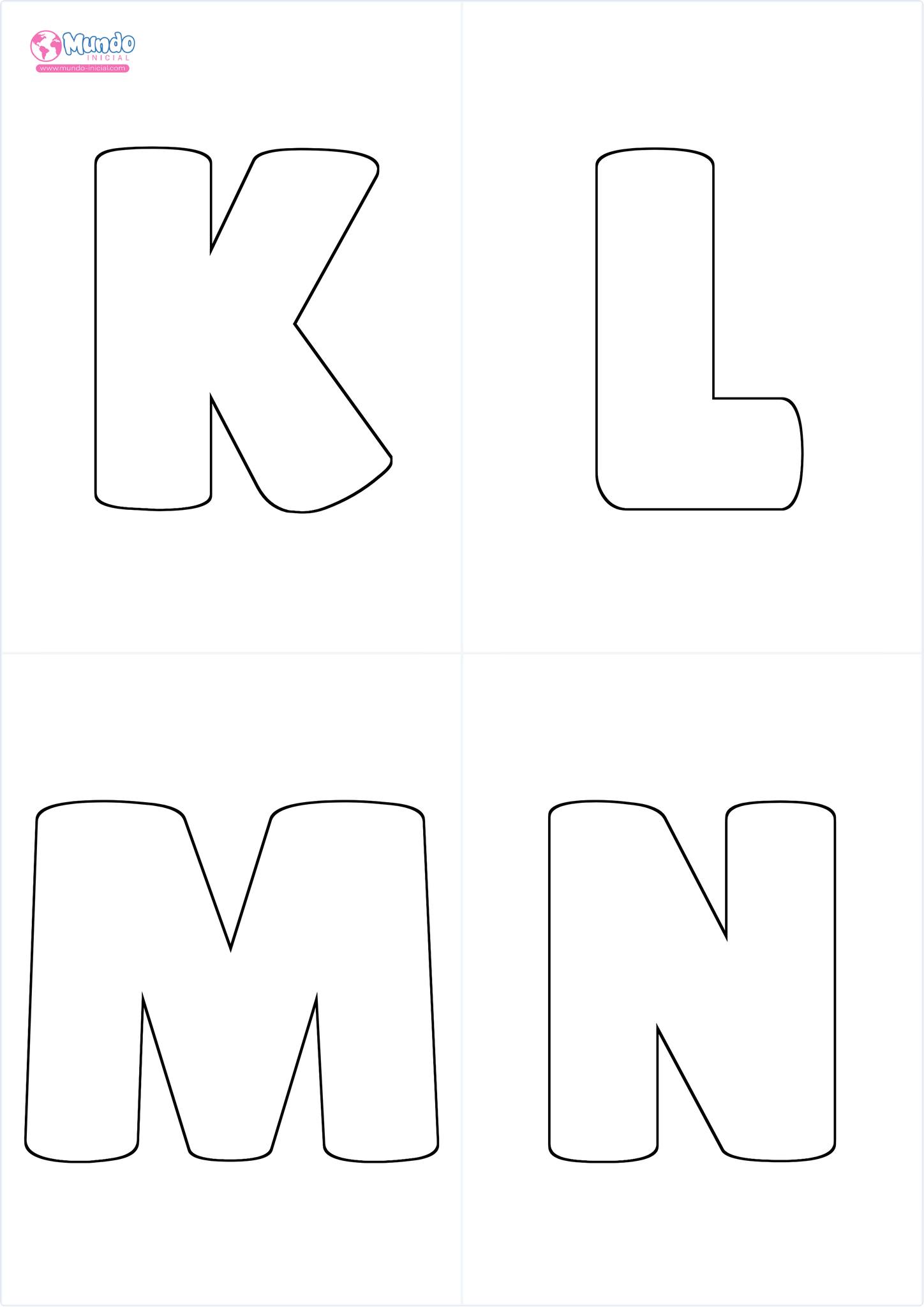 Mundo Inicial - 🎨 ️ ¡Nuevos moldes de letras en PDF para... | Facebook
