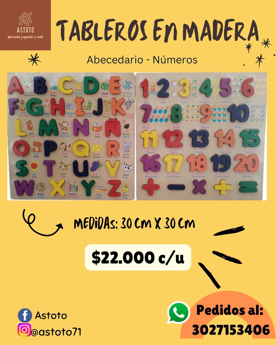 Juego De Letras De Madera 52 Piezas – Alfabeto Mayúsculas Y Minúsculas Para Preescolar, Aprende Lectura Y Vocabulario Jugando