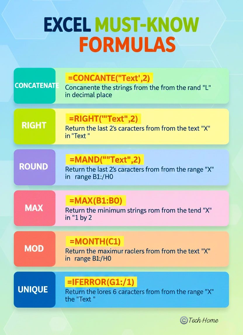 Tech - Learn These 6 Excel 📈 Formulas & Reach Your Expertize in The ...