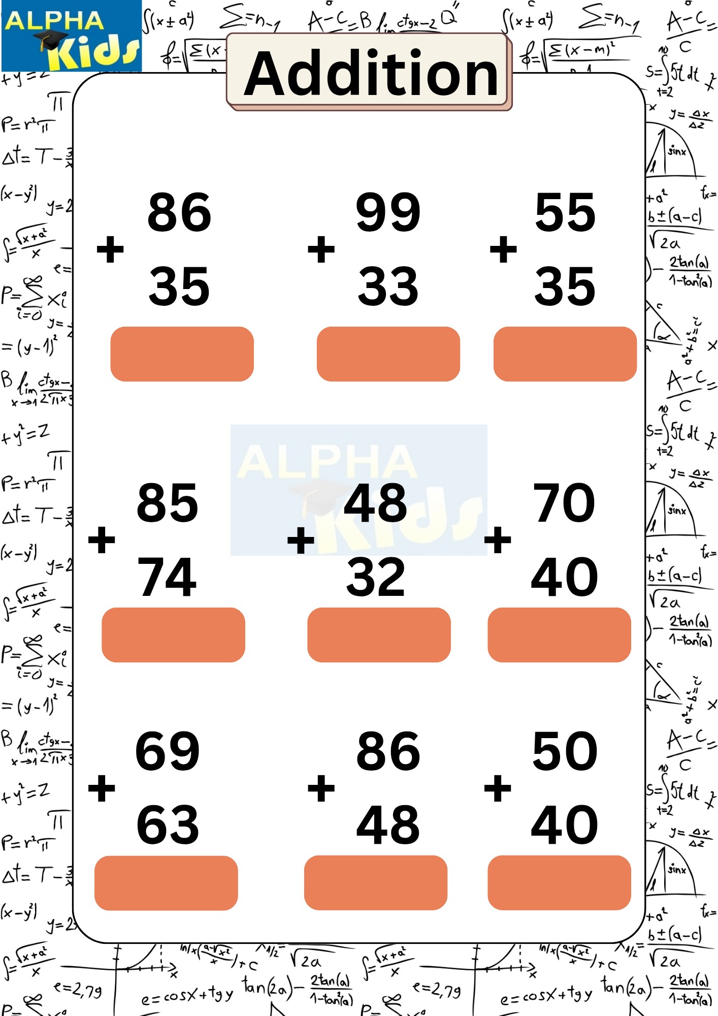 Math worksheet... - Alpha kids :worksheets and activities | Facebook