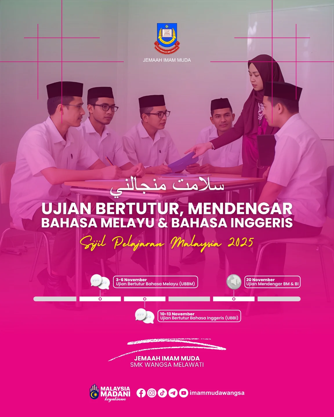 Jemaah - Selamat menjalani Ujian Bertutur Bahasa Melayu (UBBM), Ujian ...