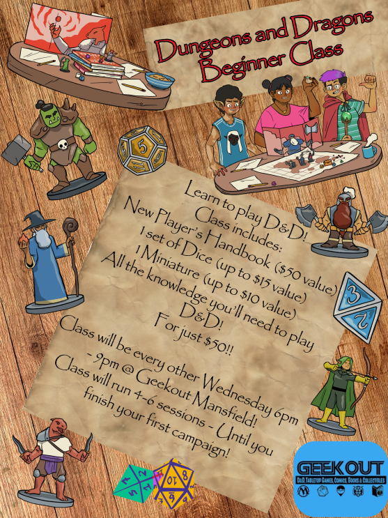 Geek - Our new session of Beginner D&D is starting on October 1st ...