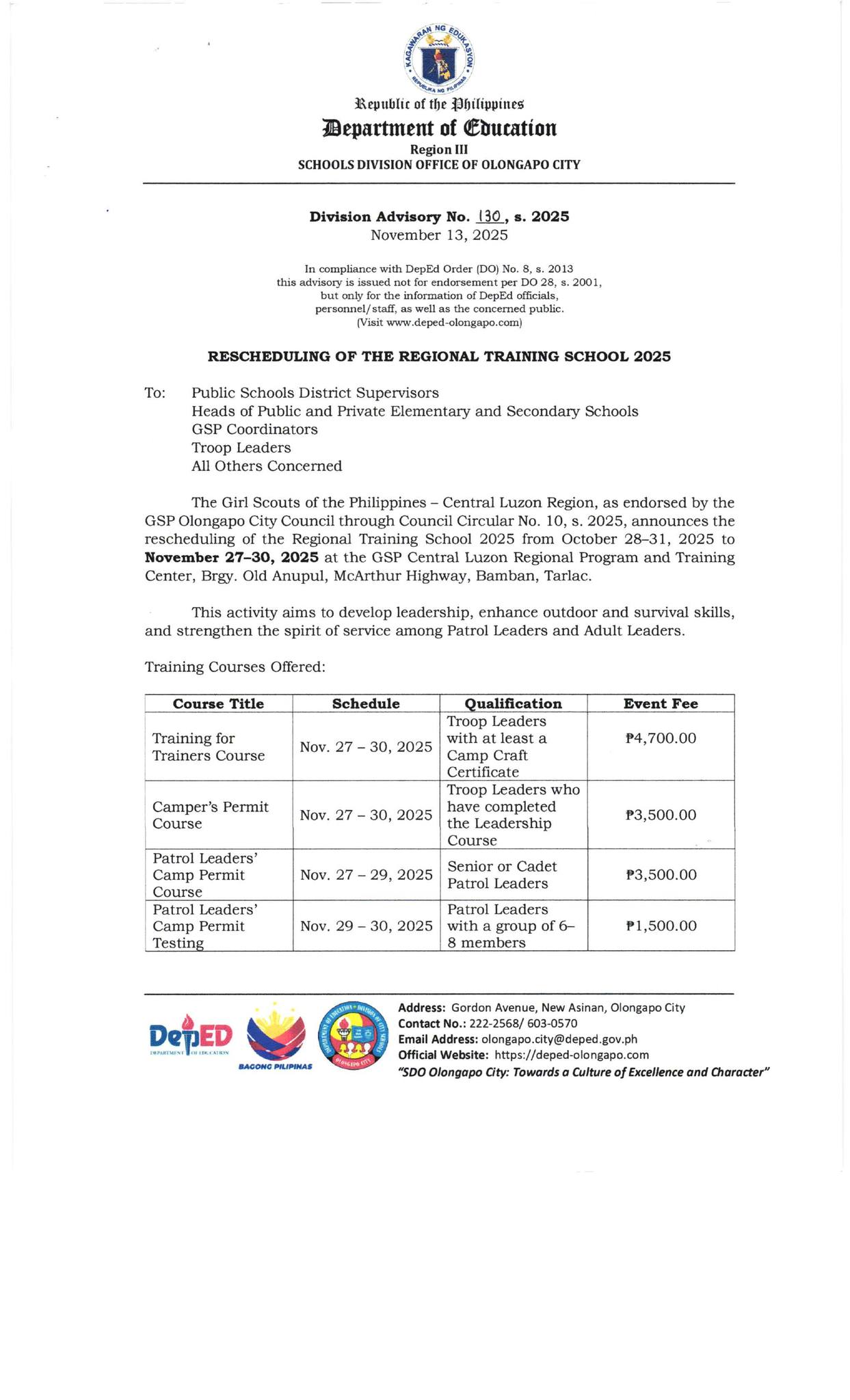 DepEd Olongapo City added a new photo. - DepEd Olongapo City