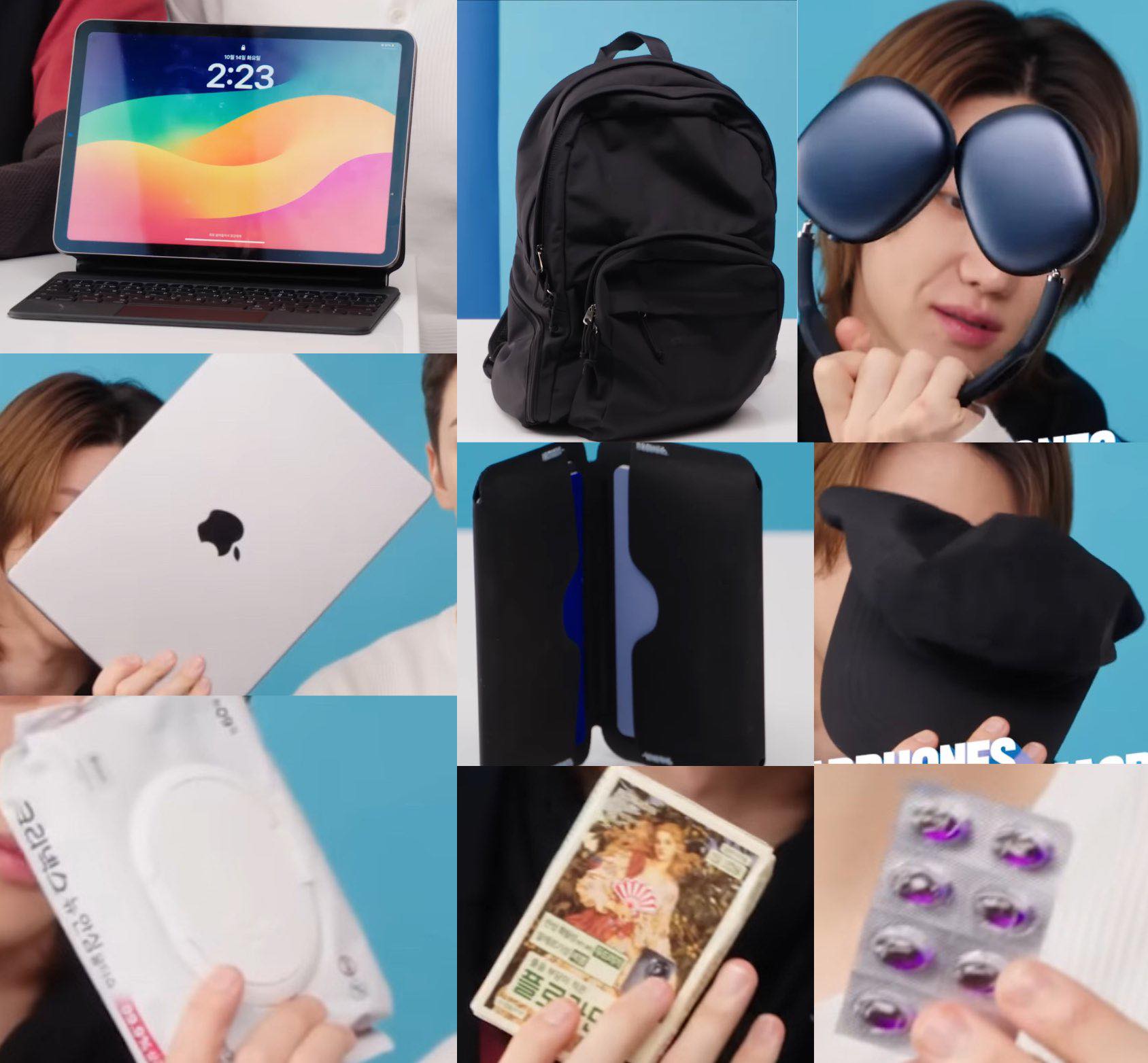 backpack for headphones laptops ipads phones books cords Travel Laptop Backpack,Anti Theft College School Bookbag with USB Charging Port & Headphone Interface Women Men Boys Girls,Business Water Proof Computer Bag Fits Under 15.6 Inches Laptops?Black? Electronics but there are two elastic straps that can hold a change of clothes all of vernon's essentials -