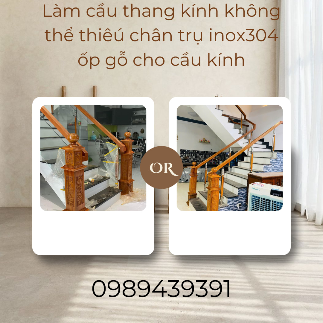 Trụ cầu thang inox 304 đẹp tại Đà Nẵng