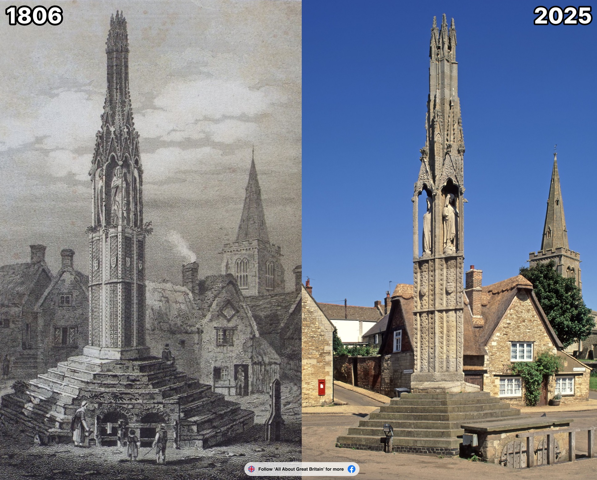 All - Queen Eleanor’s Cross at Geddington in Northamptonshire was built ...