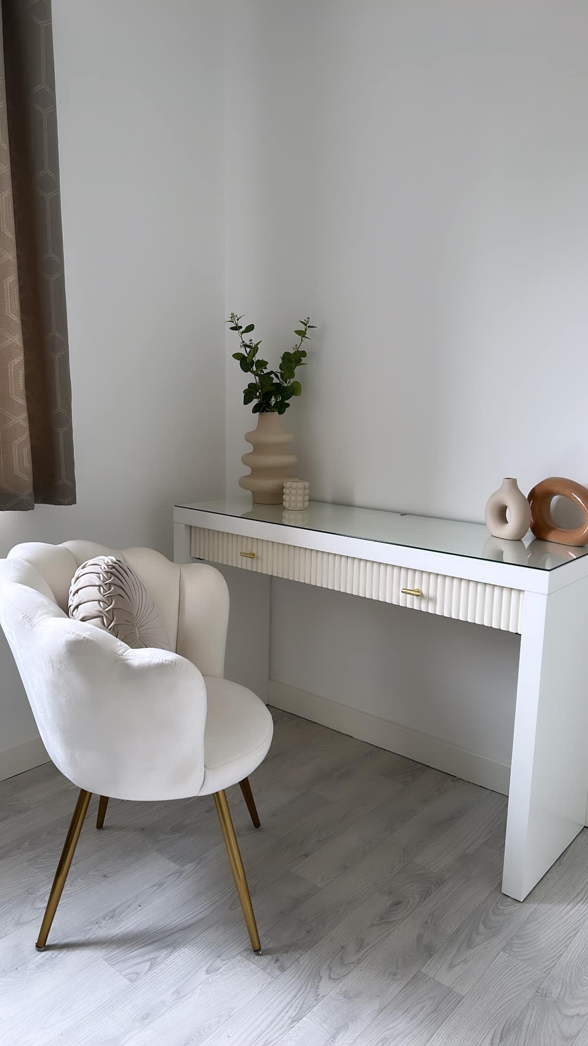 ikea malm dressing table with gold handles Upcycled dresser and oak frame Dresses for photoshoot/ Wedding dresses