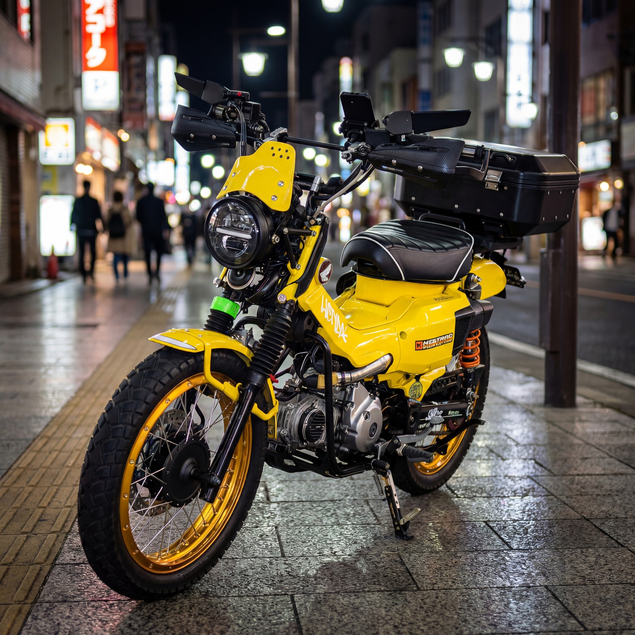 CT125 - This Honda CT125 demands attention with its striking custom ...
