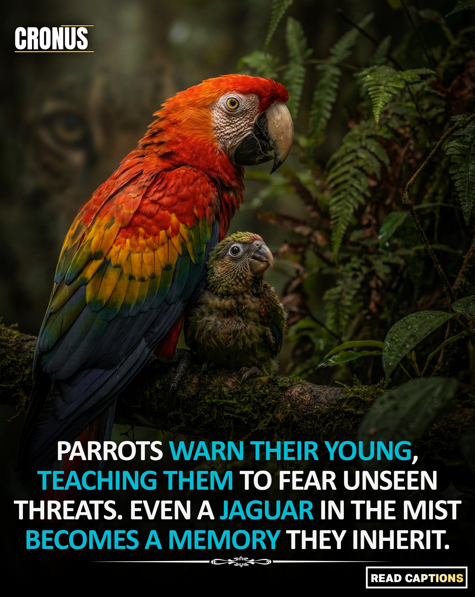 Cronus - Parrots don’t just talk. They inherit fear. A parent that ...