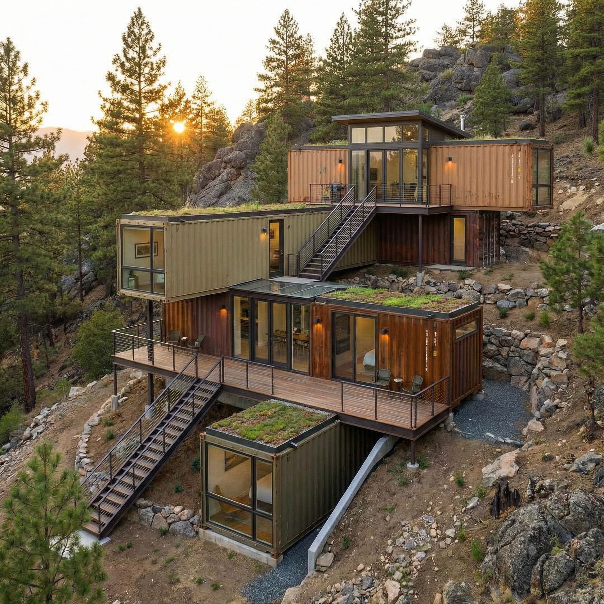 Shipping - 5 Containers. 4 Levels. The Ultimate Cascade. This is how ...