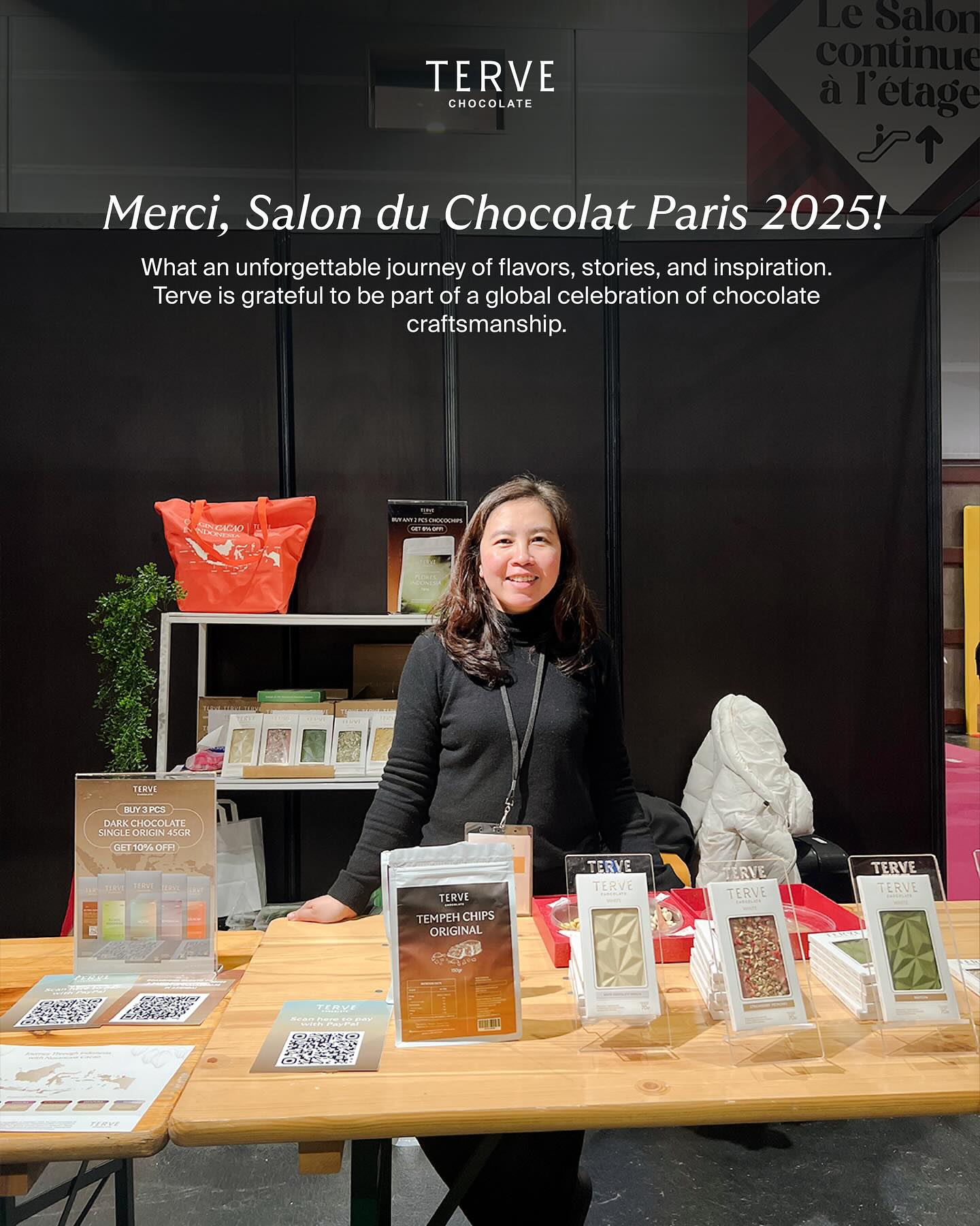Terve Chocolate - Merci, Salon du Chocolat Paris 2025, for... | Facebook