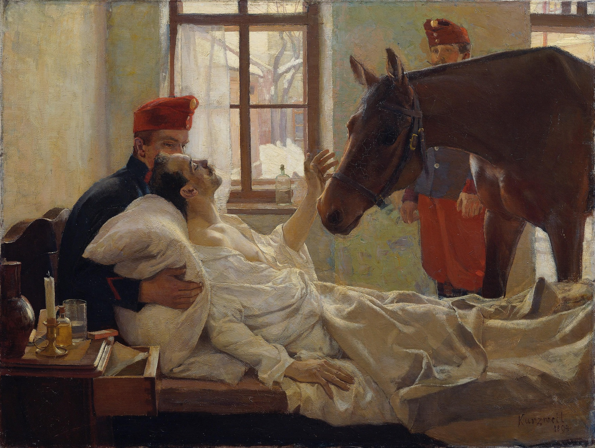 HORSE 油絵アート Max Kurzweil 🎨 (1867-1916) 