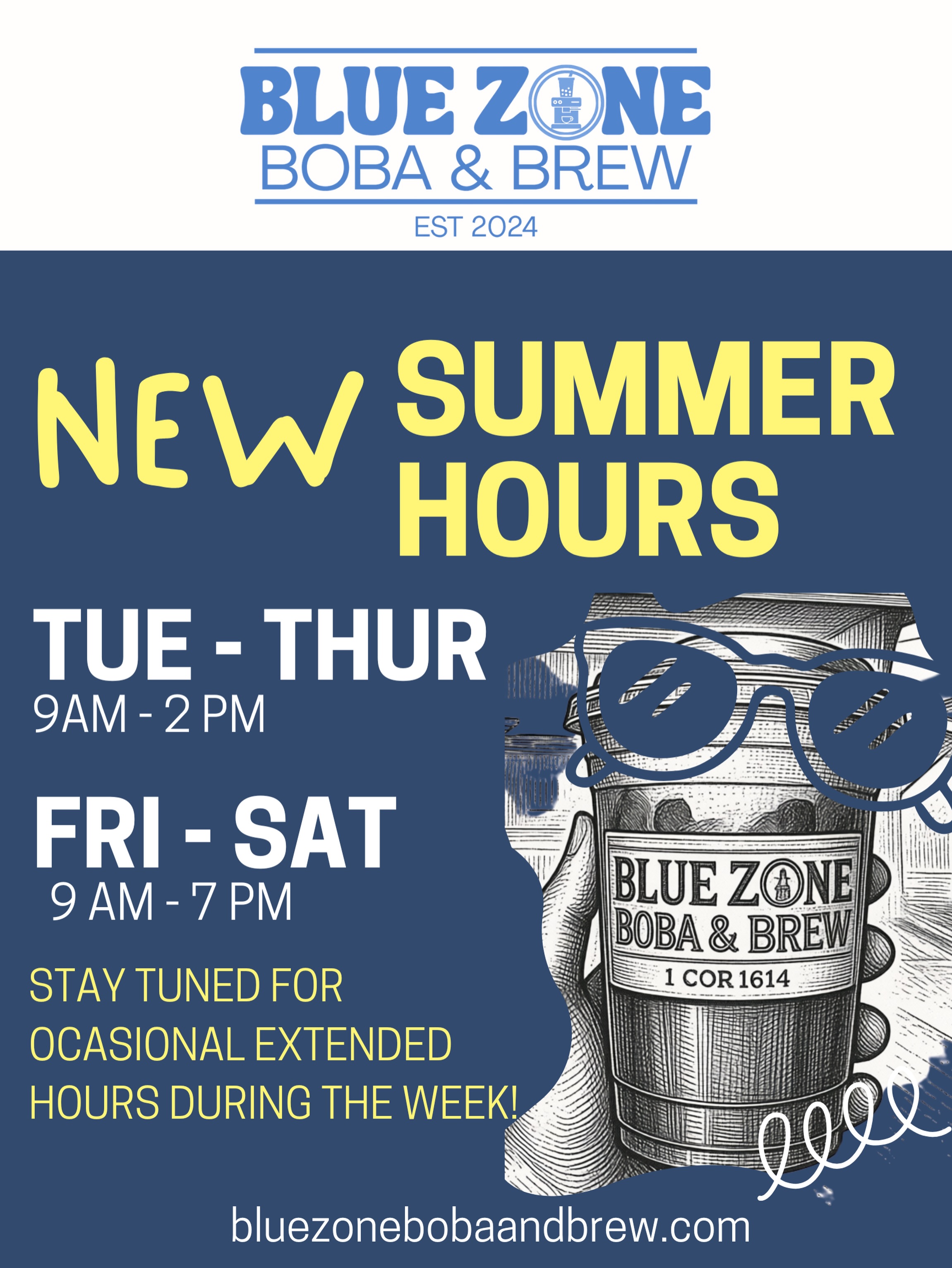 Blue - ☀️ NEW SUMMER HOURS☀️ We