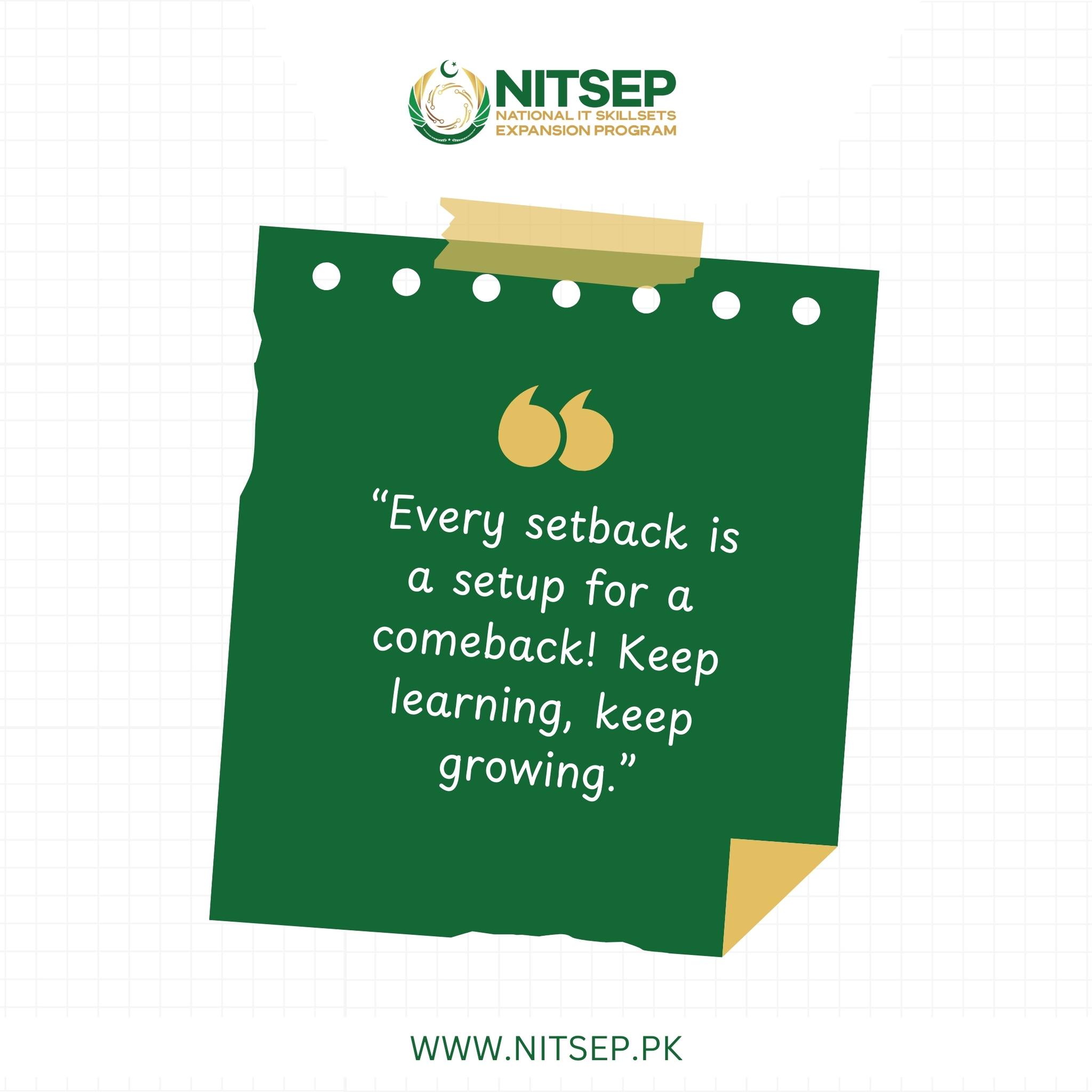 Nationwide - 💪 Every setback is a setup for a comeback! Keep learning ...
