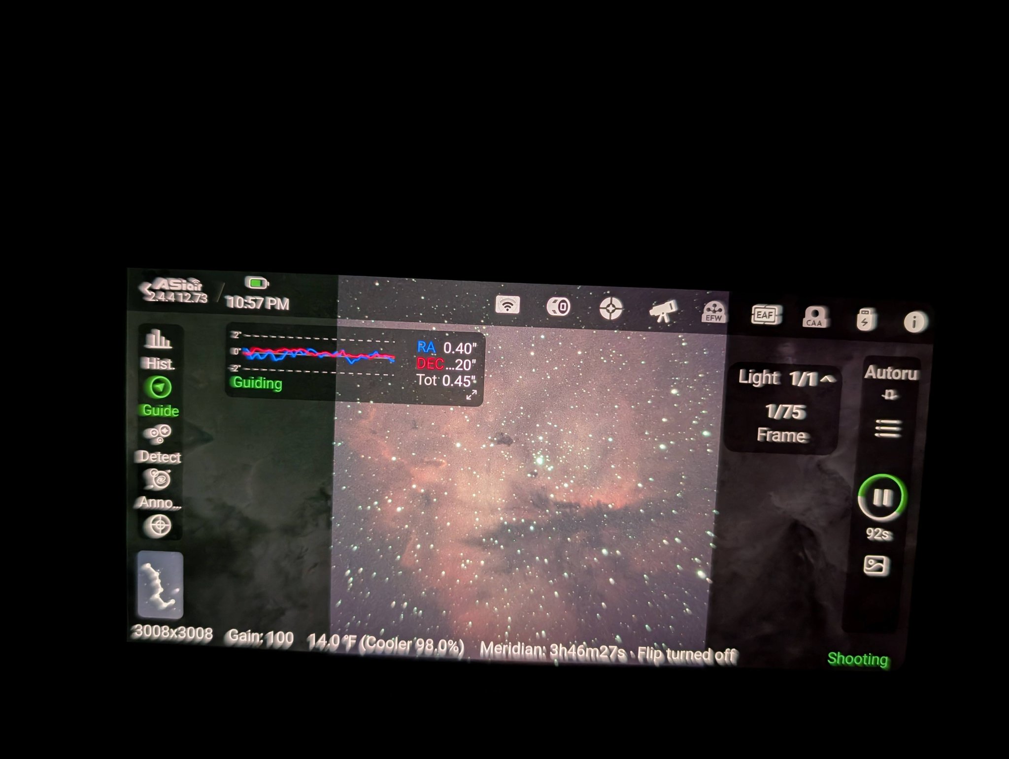 Successful guiding with ASIAIR Mini and ZWO 533MC PRO on Meade 10