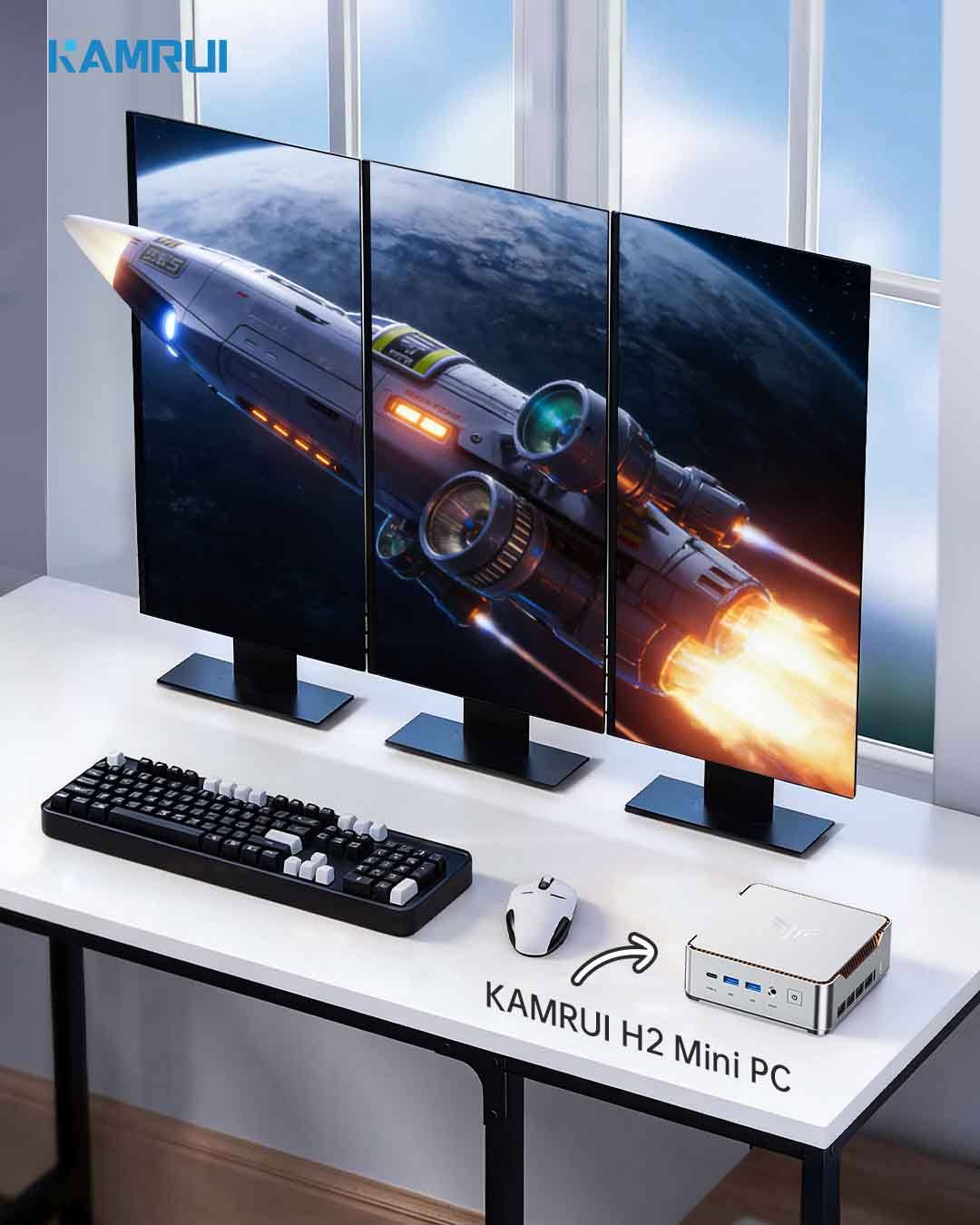 Kamrui - Light up every frame with the KAMRUI H2 Mini PC! 🎬 Equipped ...