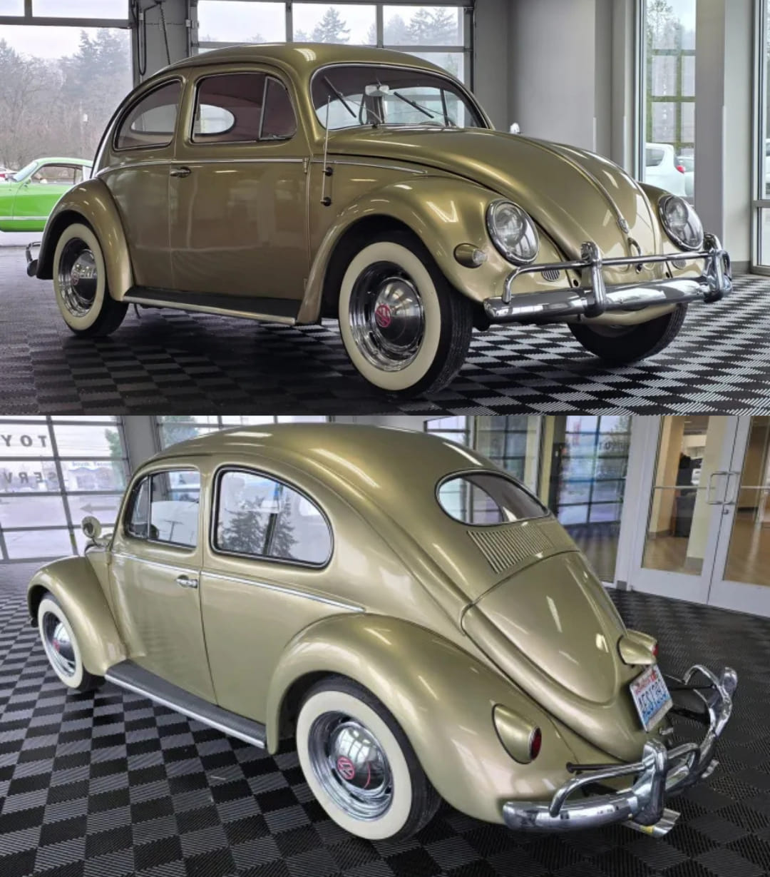 1953 Volkswagen Beetle Deluxe split-window classic car