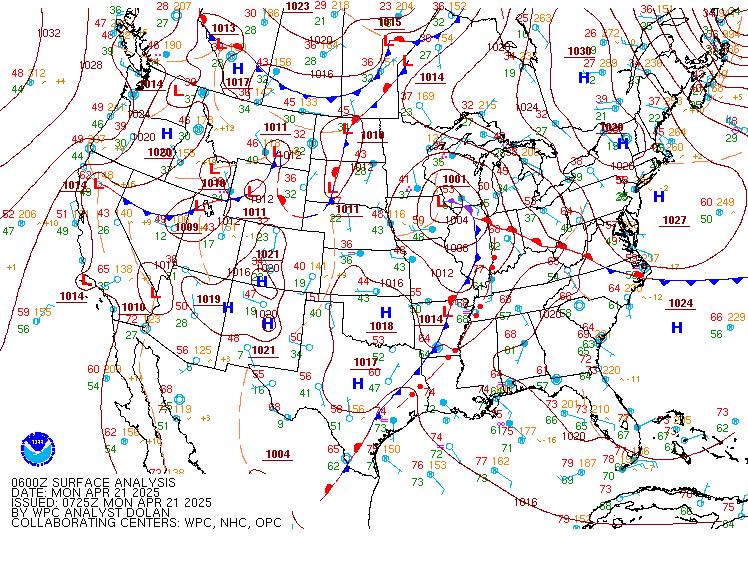 Garrett - ☀️Surface chart is looking good this morning. The front that ...