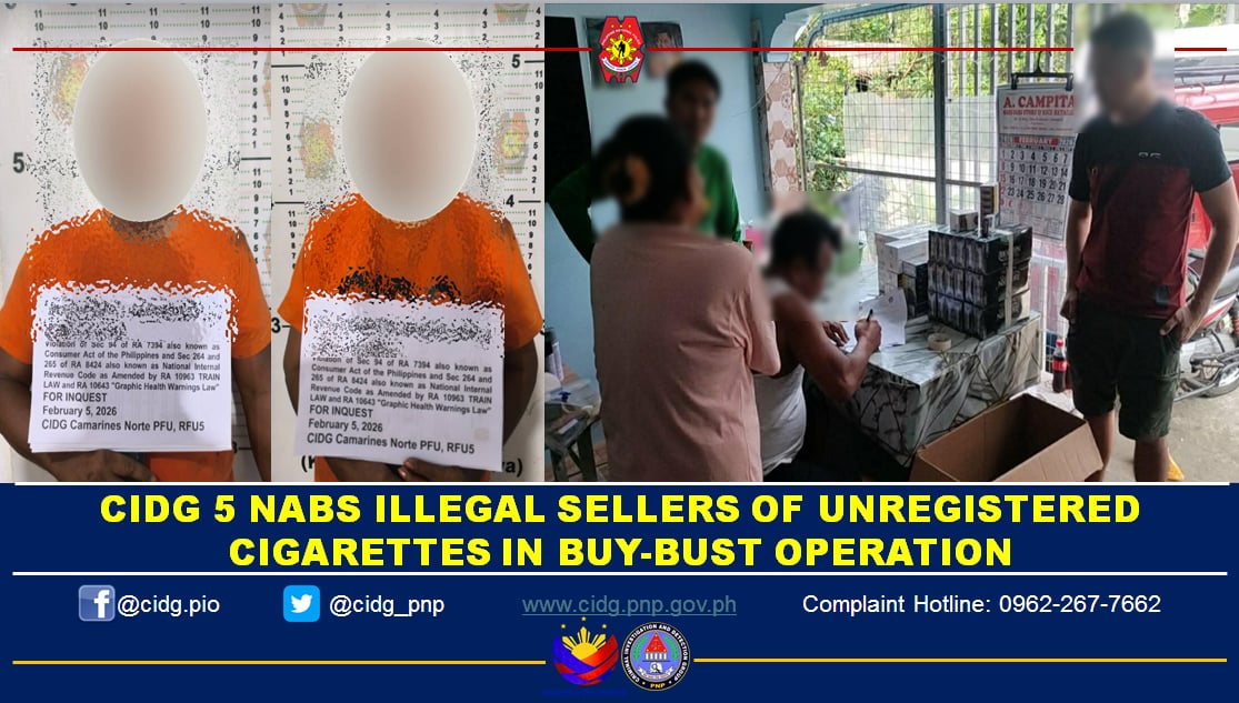 Cidg Bicol - CIDG 5 NABS ILLEGAL SELLERS OF UNREGISTERED... | Facebook