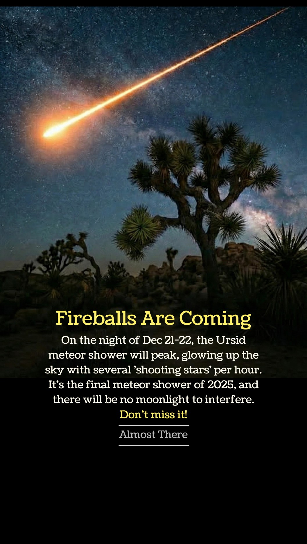 Almost - 🌍 Earth is passing through the dusty debris trail left by ...