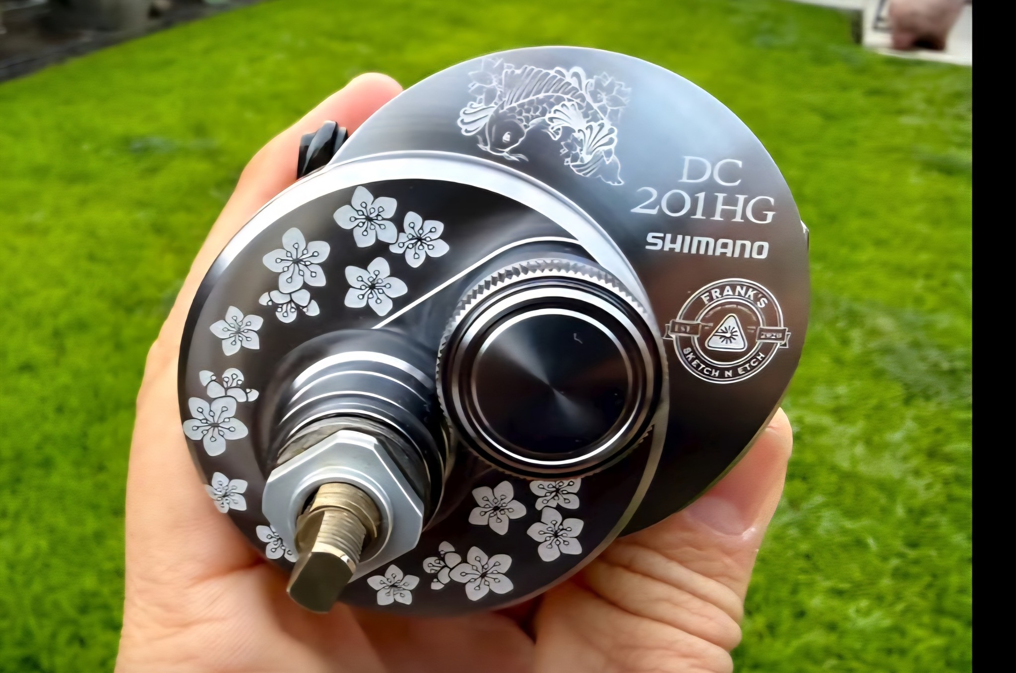 Shimano Calcutta 200 彫金 Engraving custom Shimano Calcutta 200