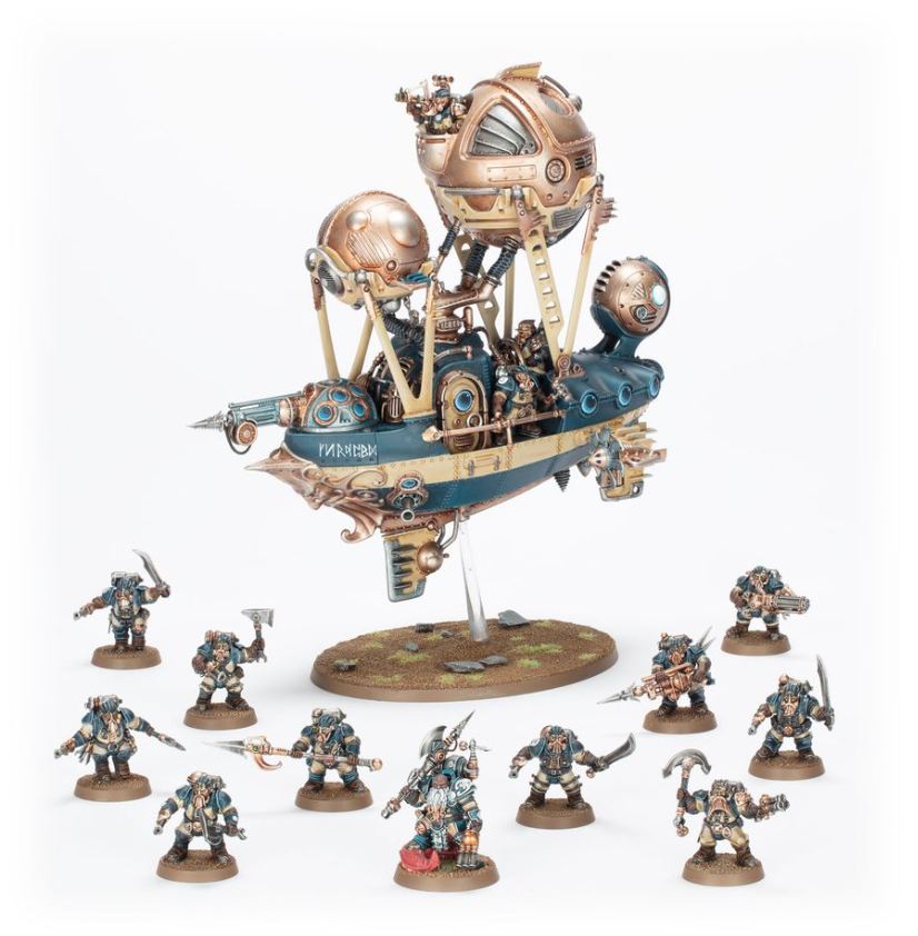 Games Workshop Warhammer Age Of Sigmar – Tête De Lance Kharadron Overlords Grundstok Trailblazers – 10 Figurines à Monter