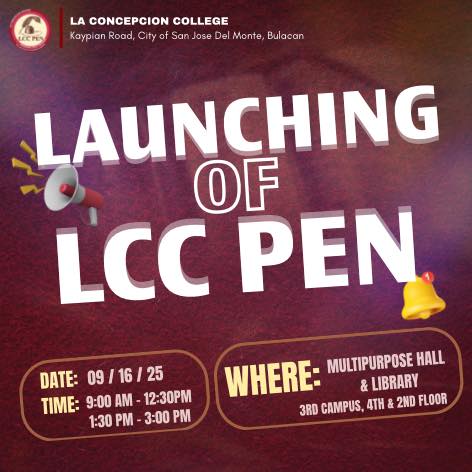 📣 𝐂𝐚𝐥𝐥𝐢𝐧𝐠 𝐀𝐥𝐥 𝐋𝐂𝐂 𝐉𝐨𝐮𝐫𝐧𝐚𝐥𝐢𝐬𝐭𝐬 𝐚𝐧𝐝... - La Concepcion College | Facebook