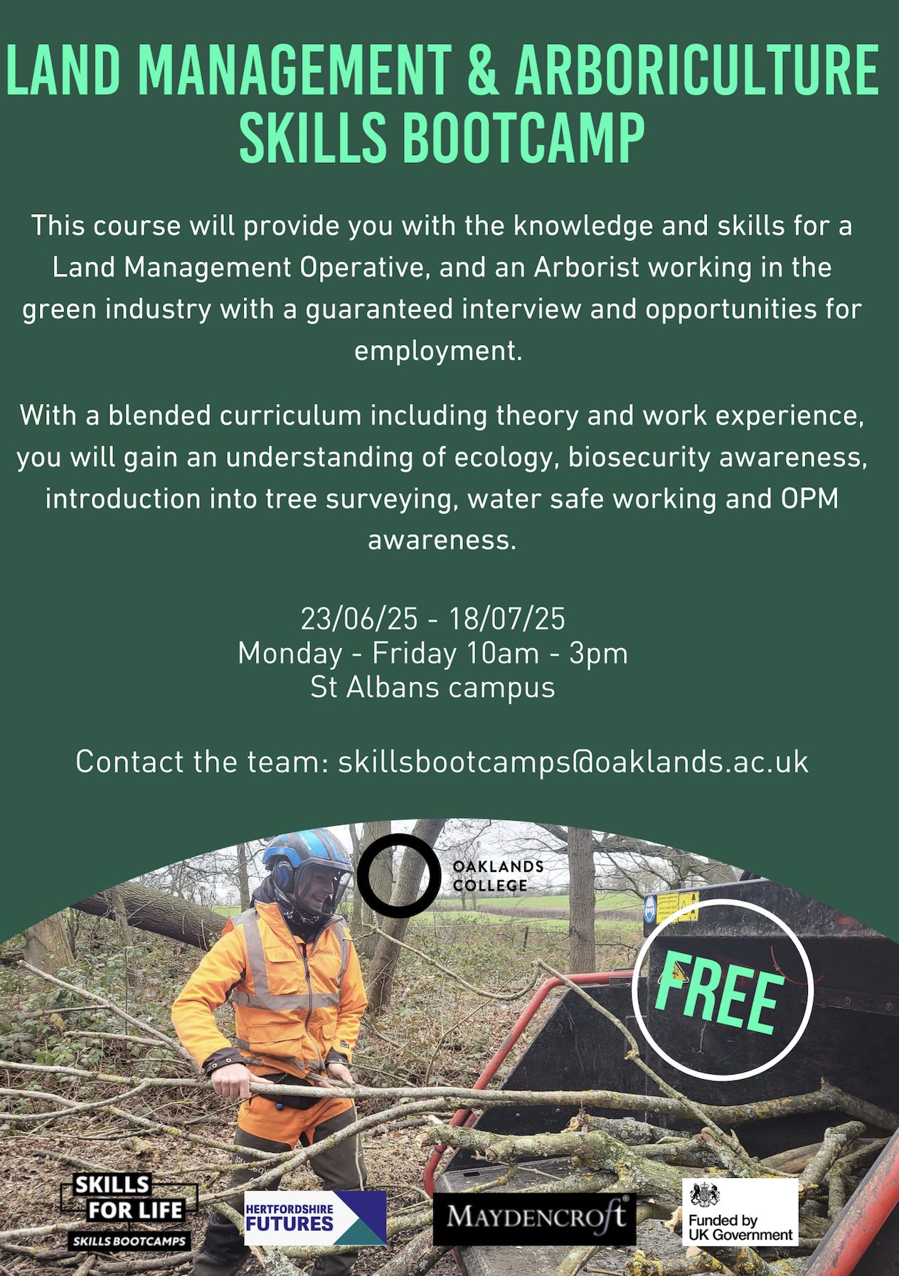🌿 Want a career in the... - Green Skills Training Academy | Facebook