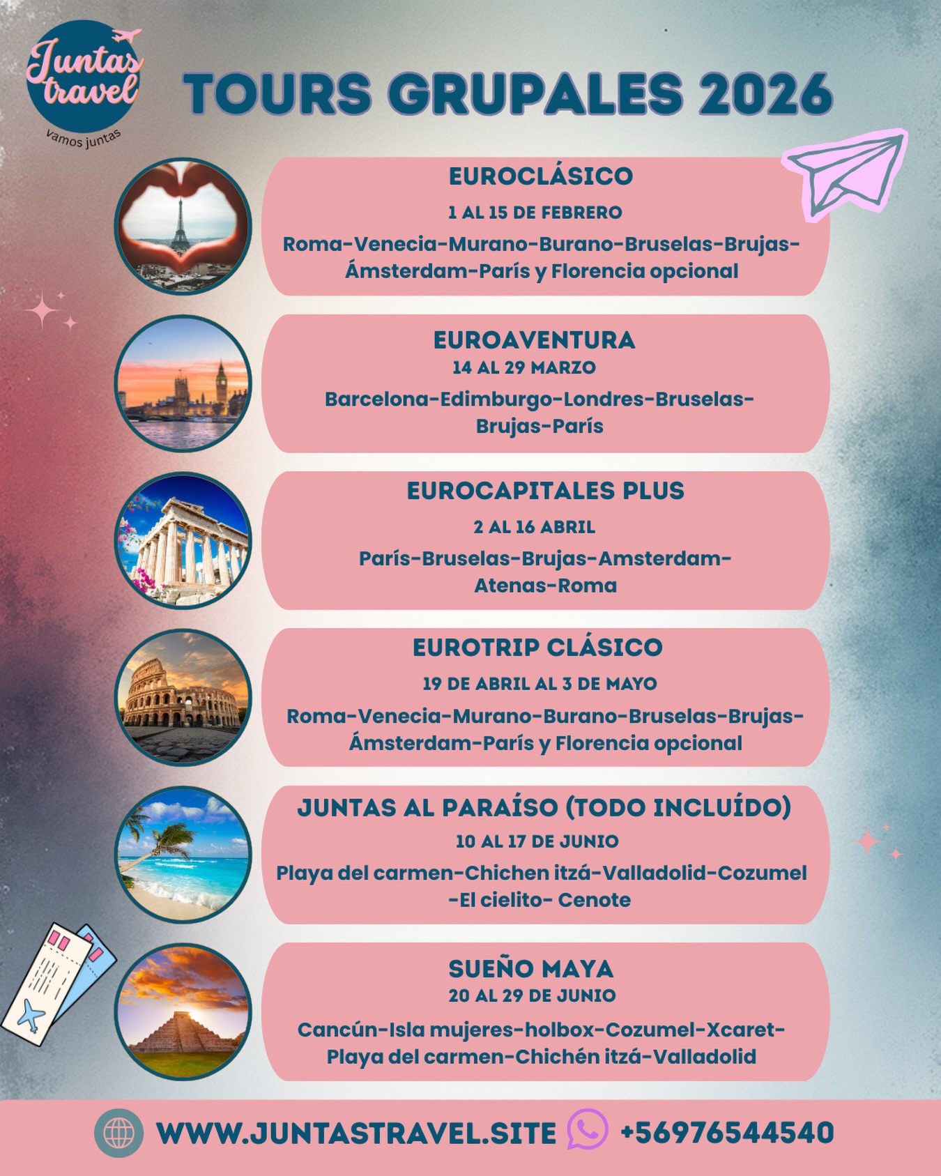 Juntas travel - Viajes grupales exlusivos de mujeres