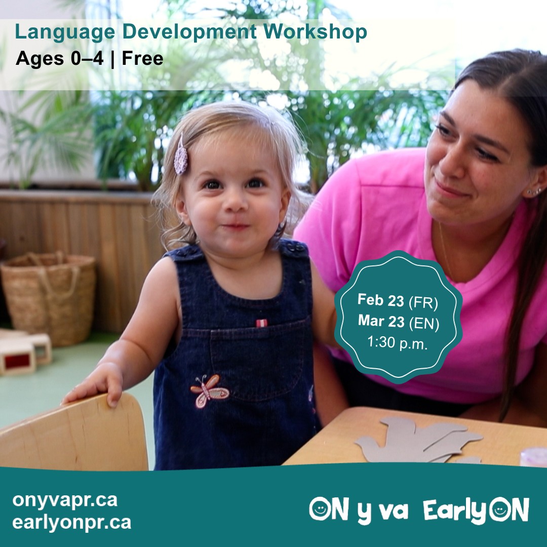 🗣️... - EarlyOn Centres On y va - Prescott et/and Russell | Facebook
