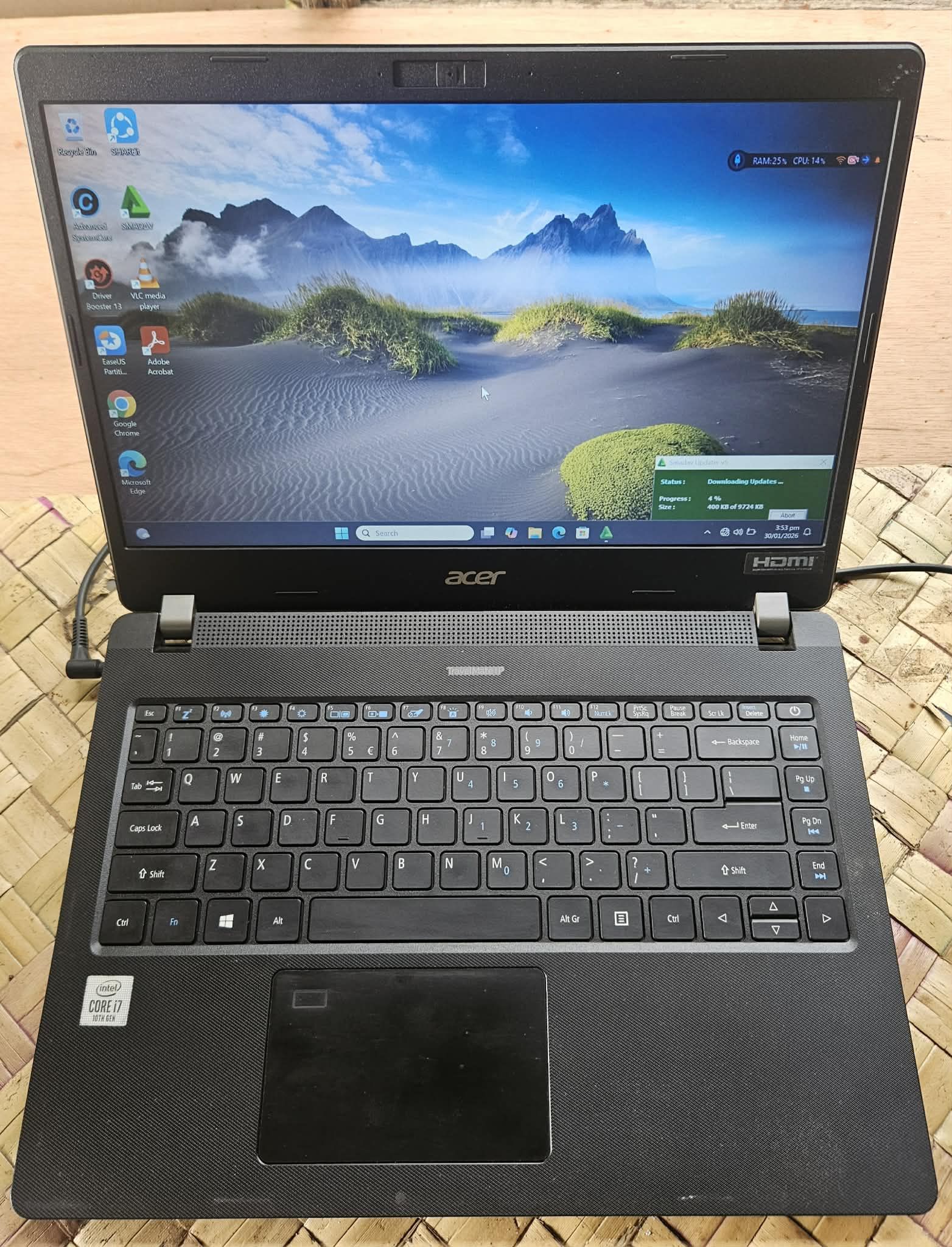 Intel core i7 10th gen processor 512GB NVME SSD storage 12GB PC4 