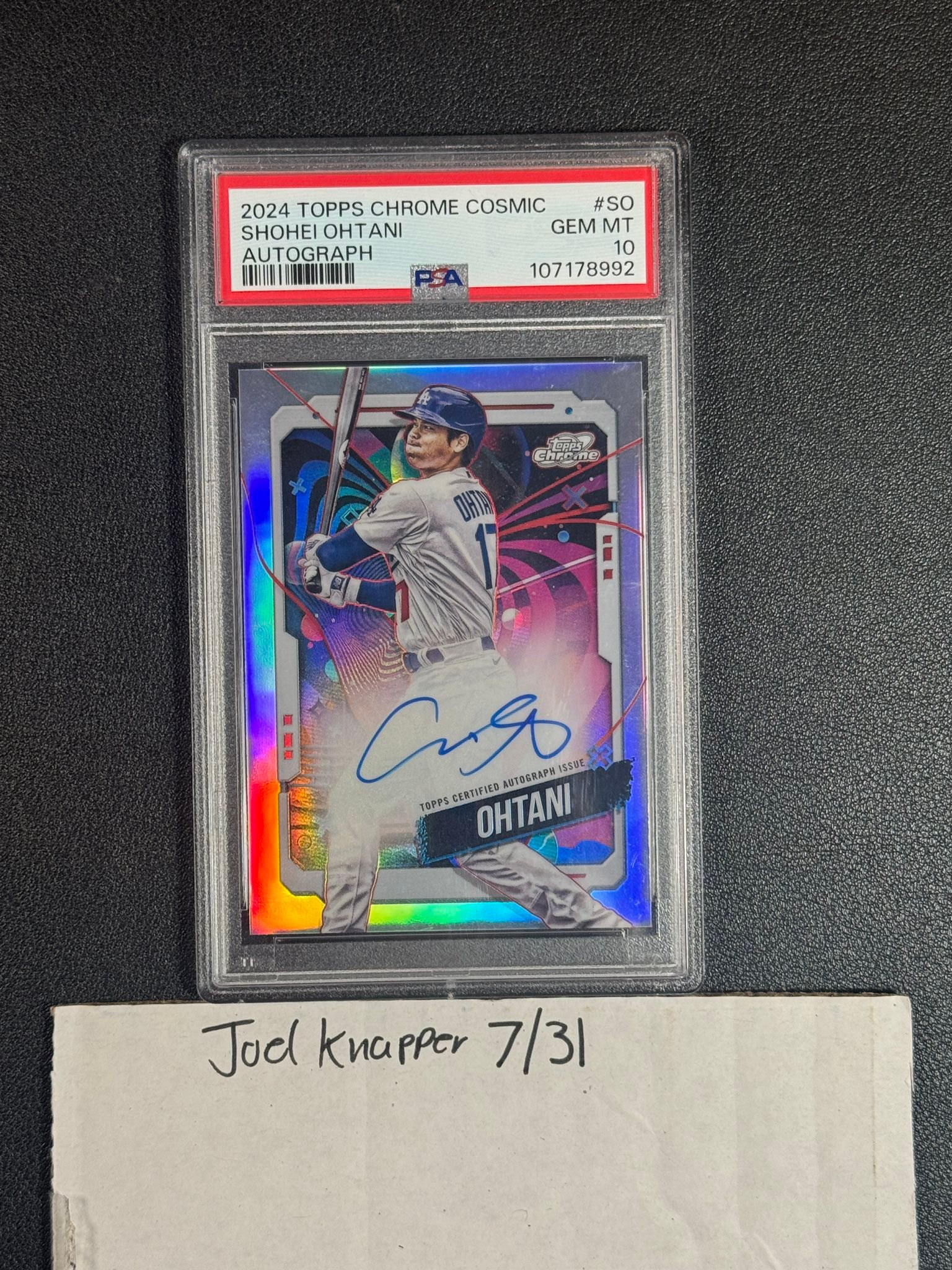 $5.5k OBO Shohei Ohtani 2024 Topps chrome cosmic auto PSA 10 Open 