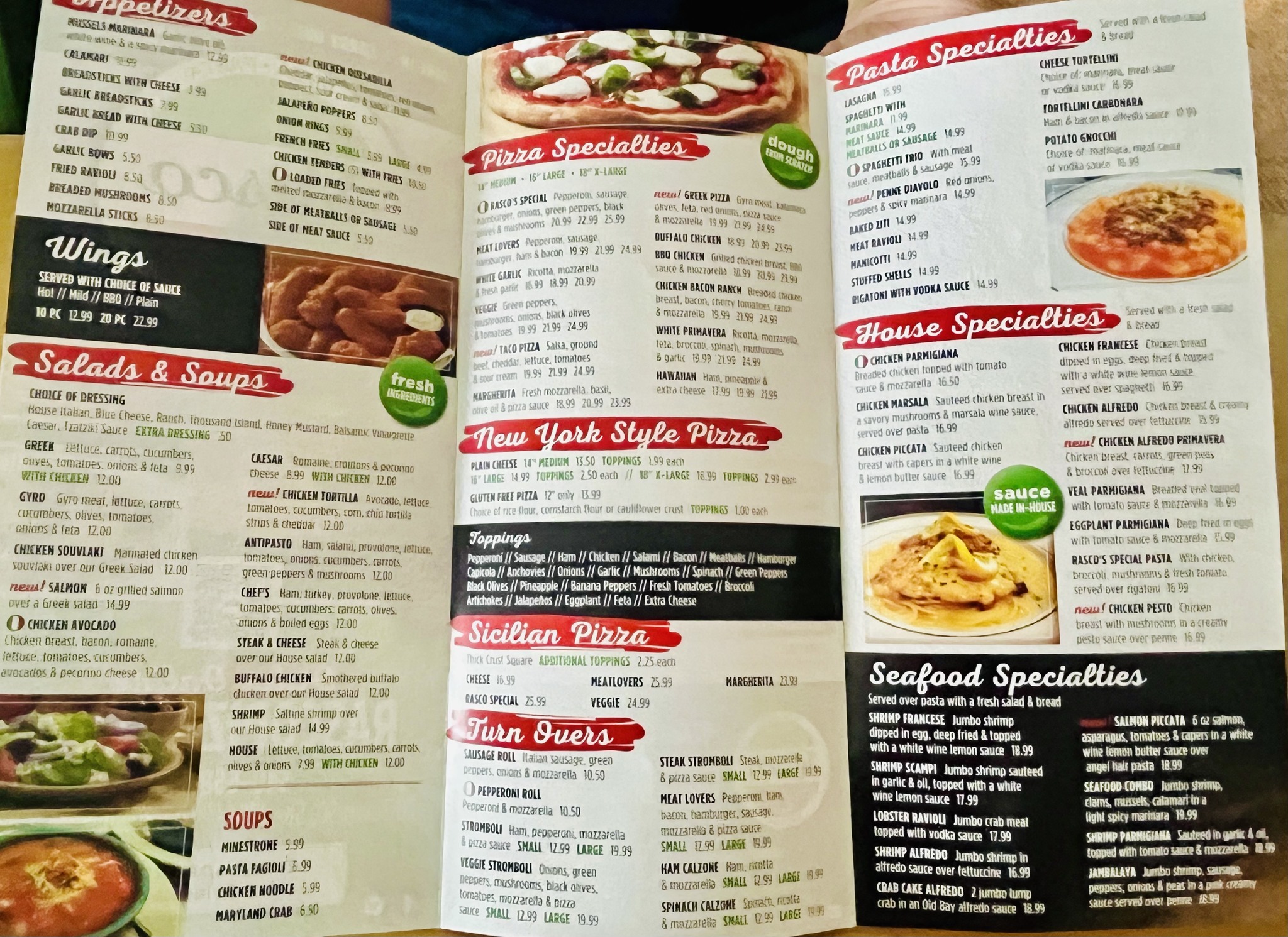?? New Menu Alert at Rasco NY Pizza! ?? Did you know Rasco