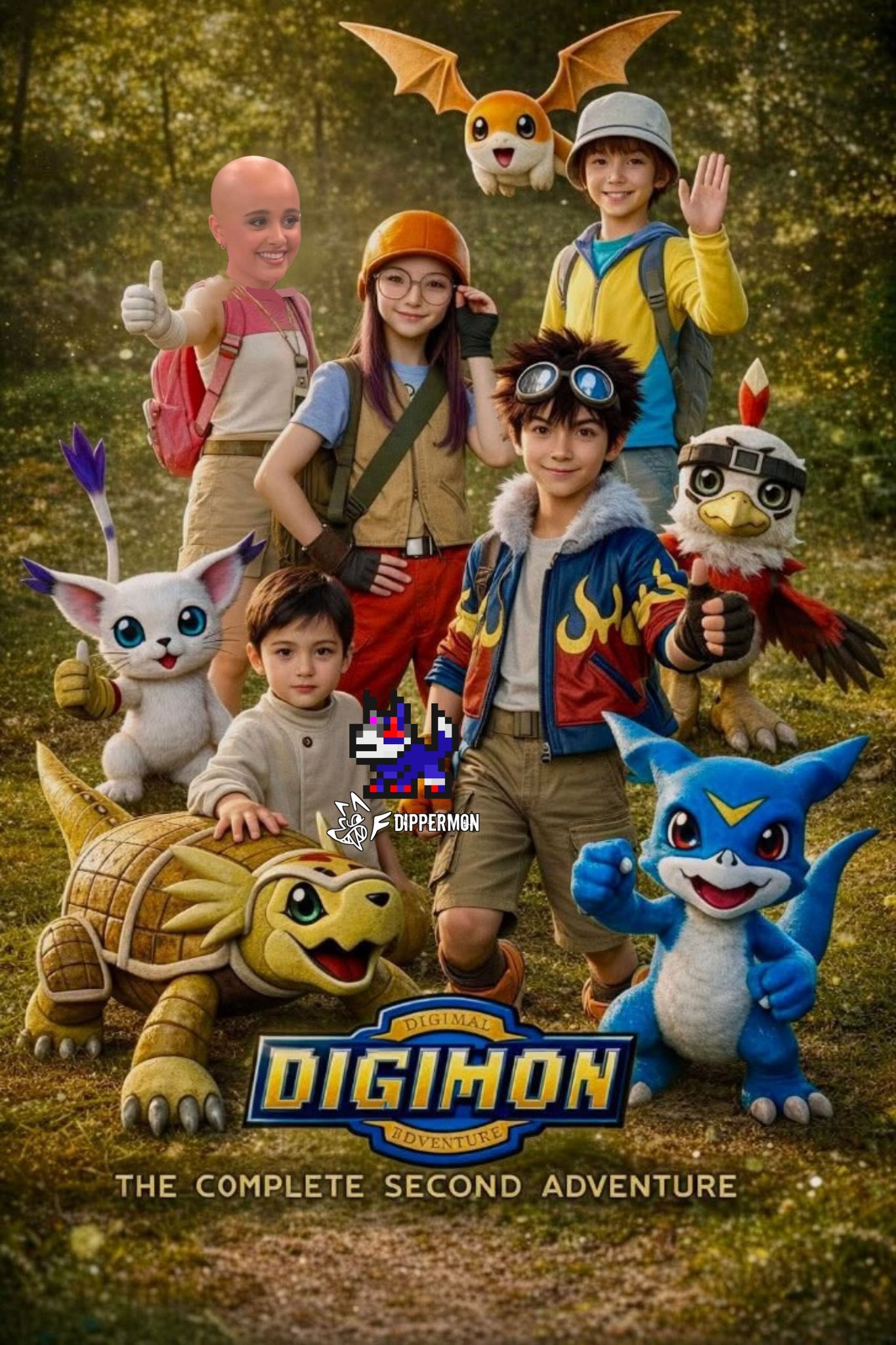 Dippermon - La IA recrea con gran fidelidad el póster de Digimon ...