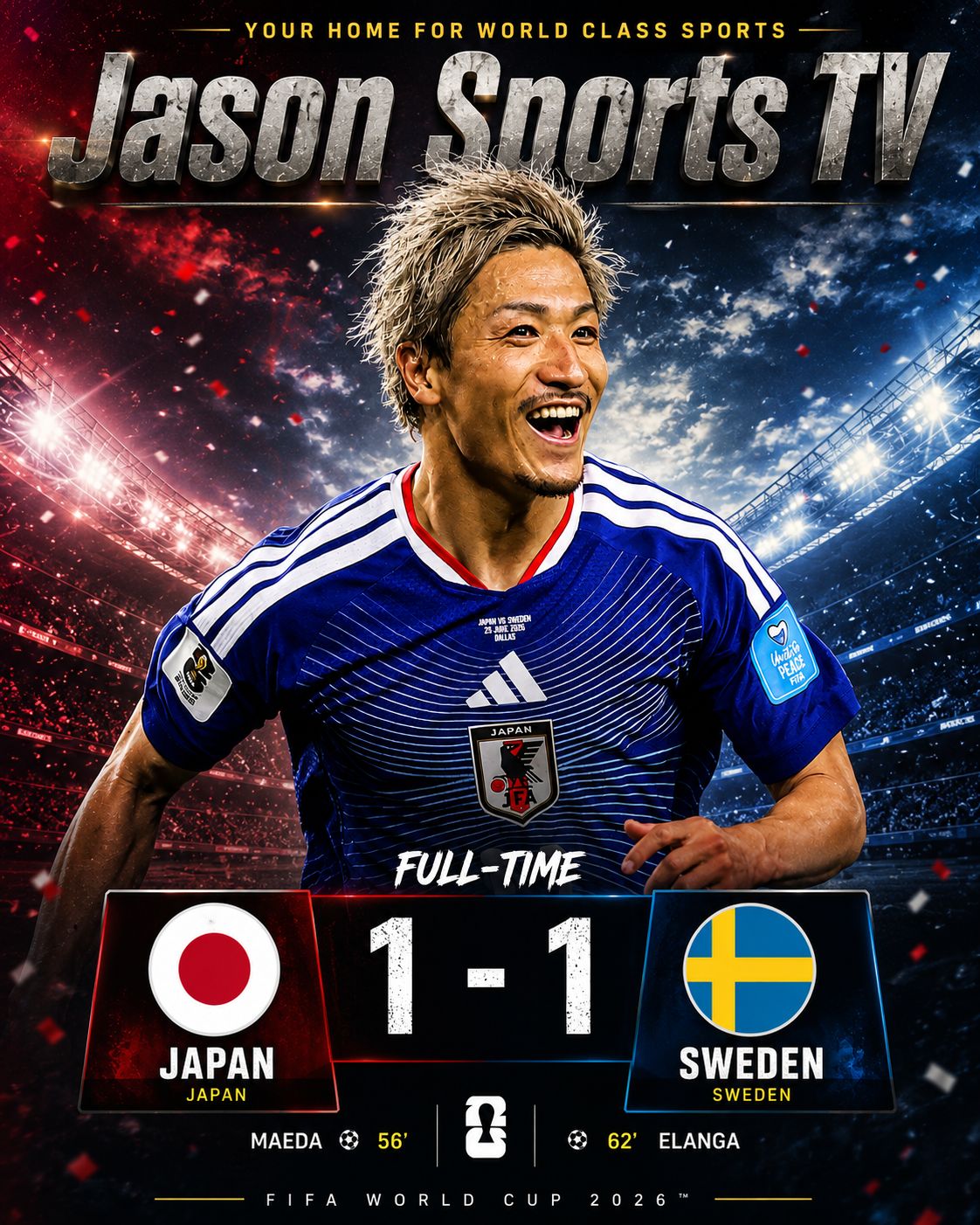 Who impressed you most in Japan vs Sweden 1-1 draw?
