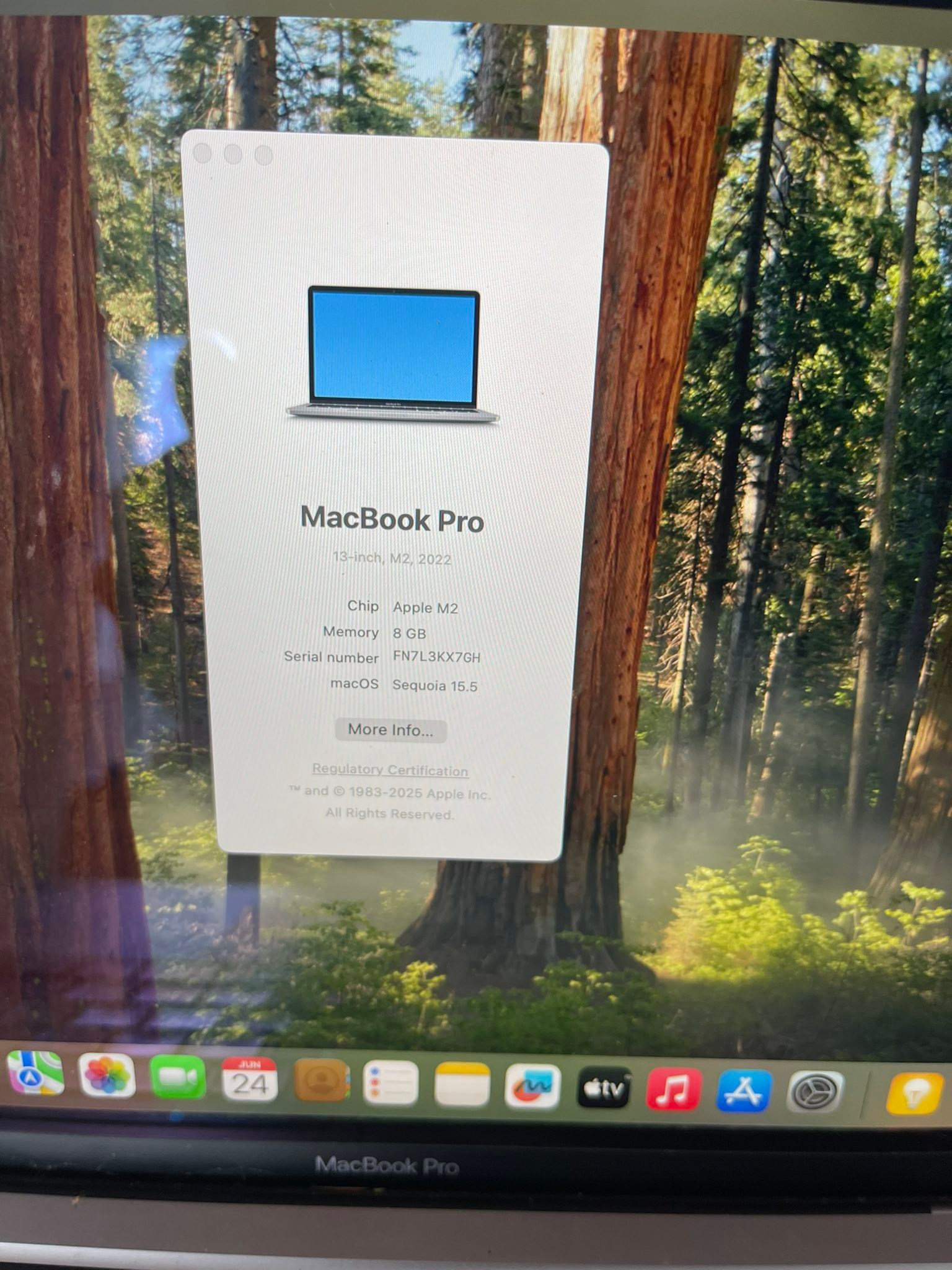 Macbook Pro 2022: m2/8G/256G/13 inch sale 650$ error wifi