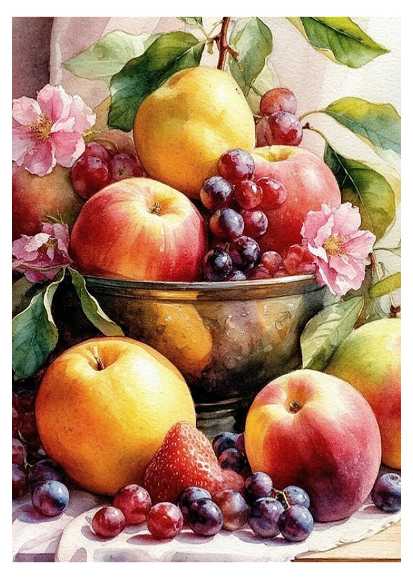 Loquats, watercolor, 16x20