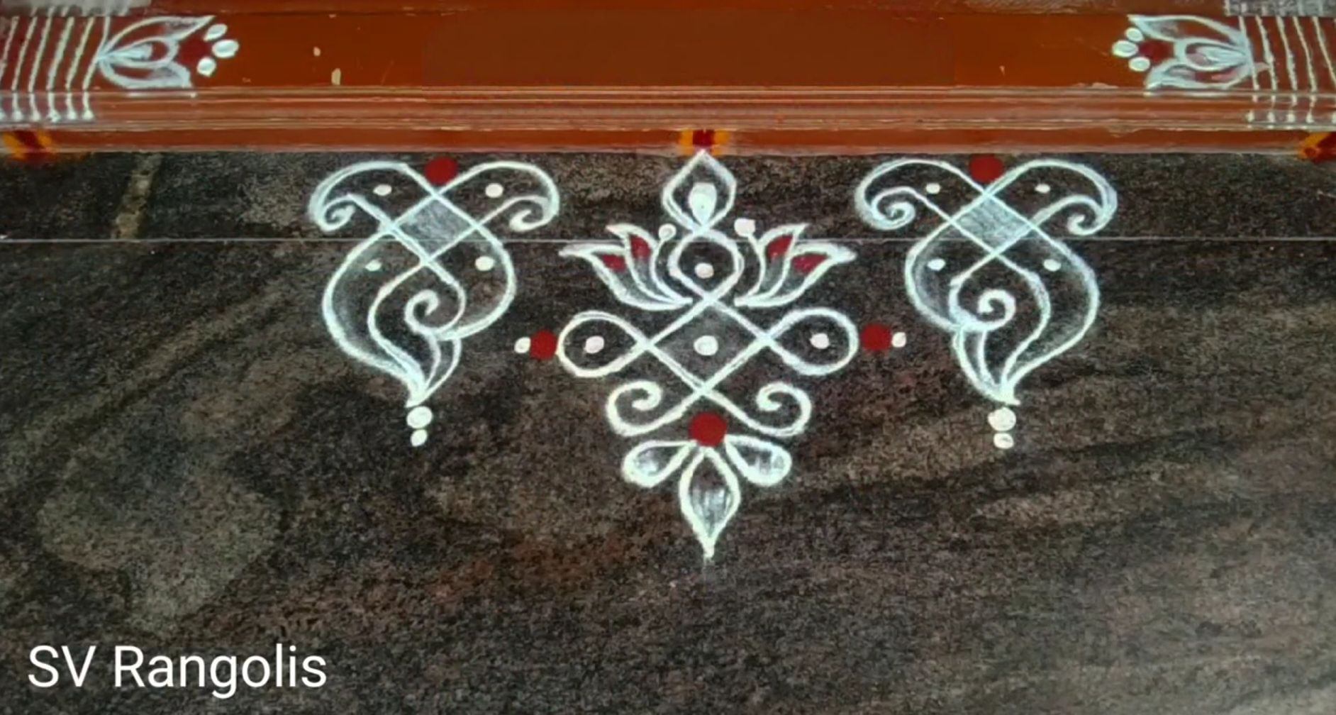 SV - Simple rangoli design #svrangolis #CulturalHeritage #rangoli #art ...