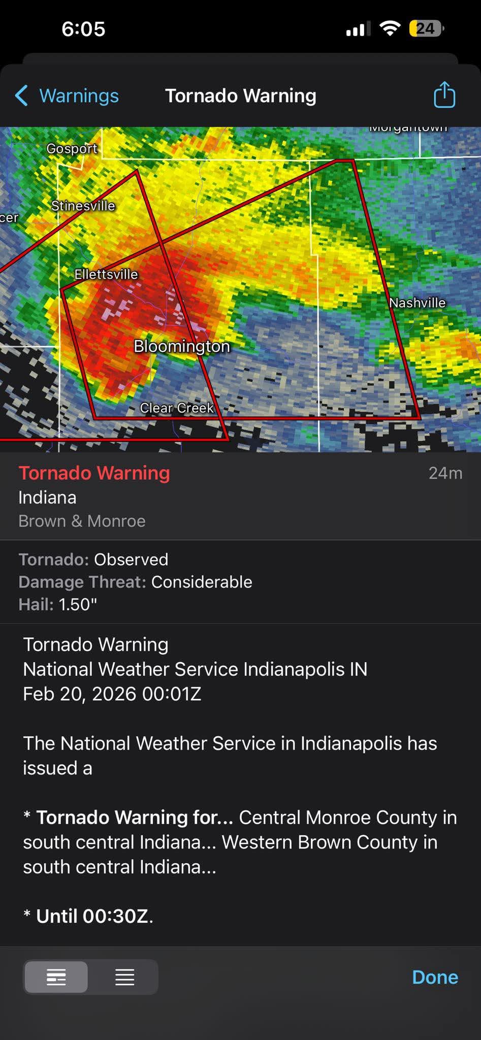Evans Weather - A PDS tornado warning on the ground right... | Facebook